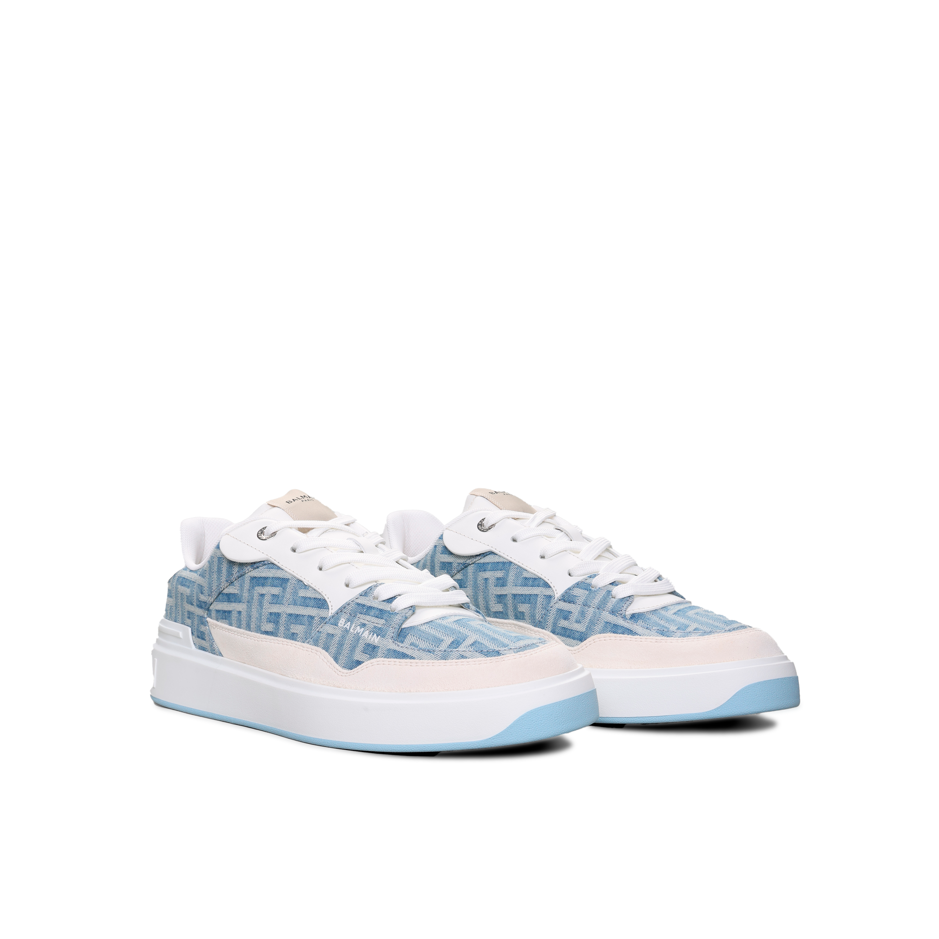 Sneakers Denim Balmain B-Court Labyrinth Mng Denim