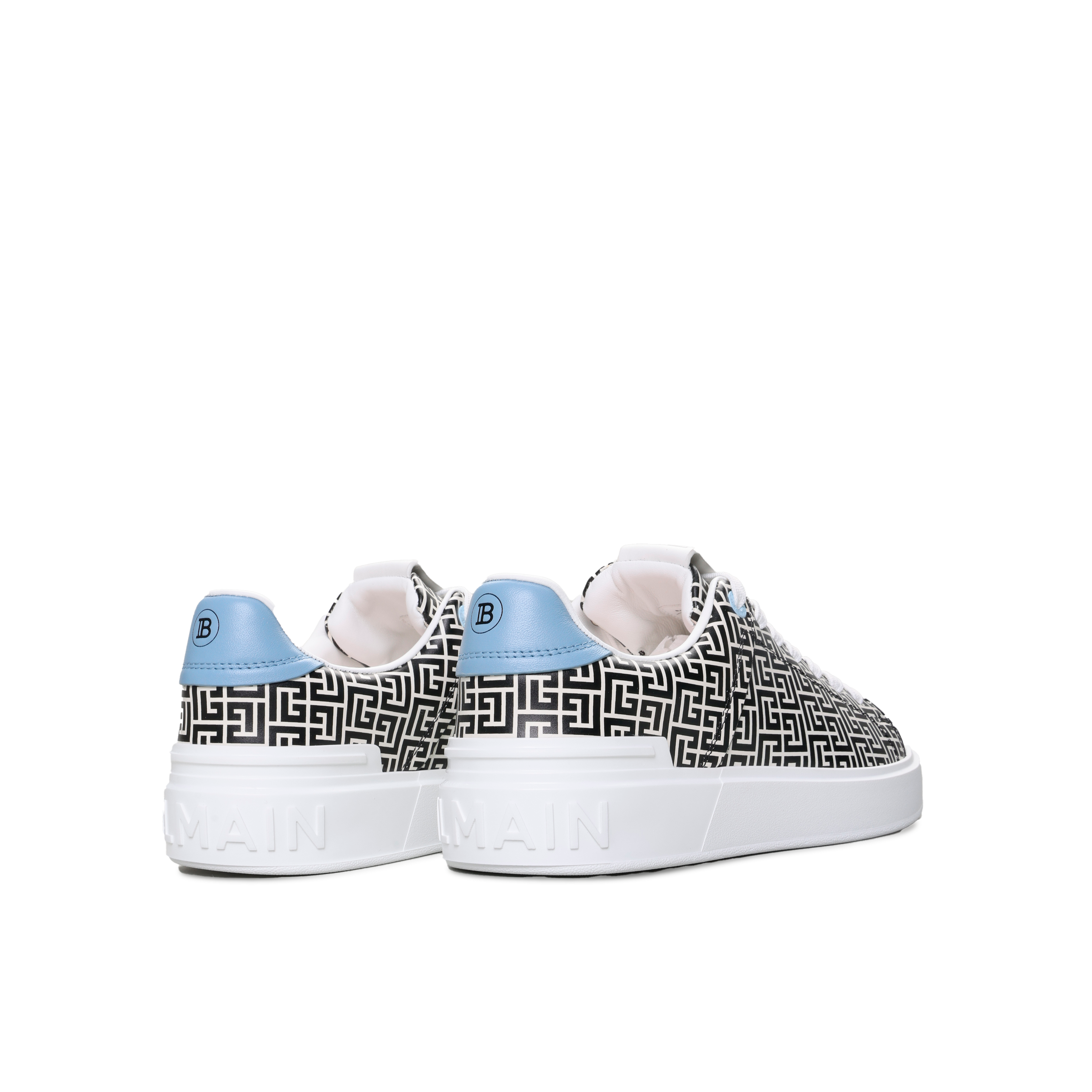 Sneakers Blancos Balmain B-Court-Calfskin Emb PB