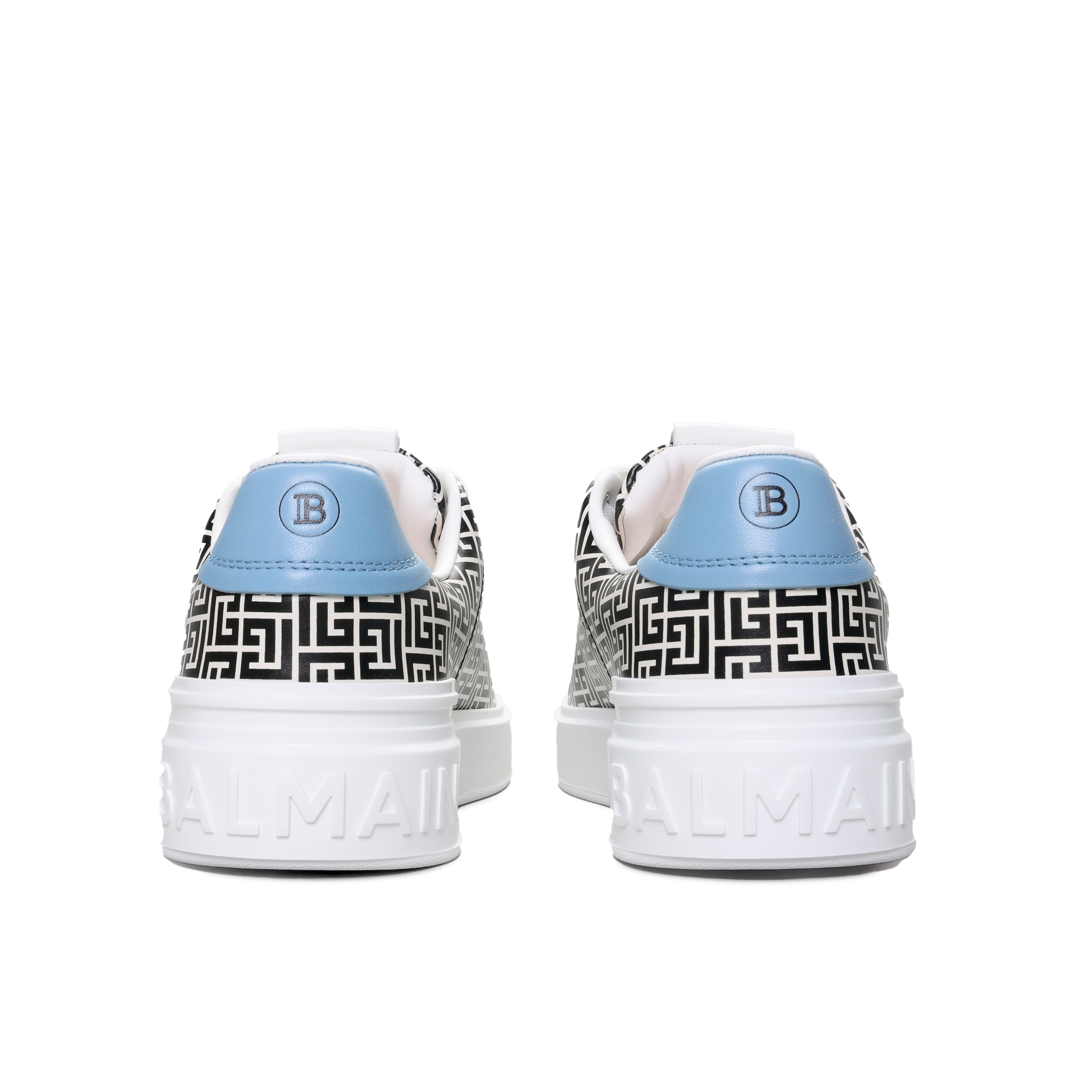 Sneakers Blancos Balmain B-Court-Calfskin Emb PB