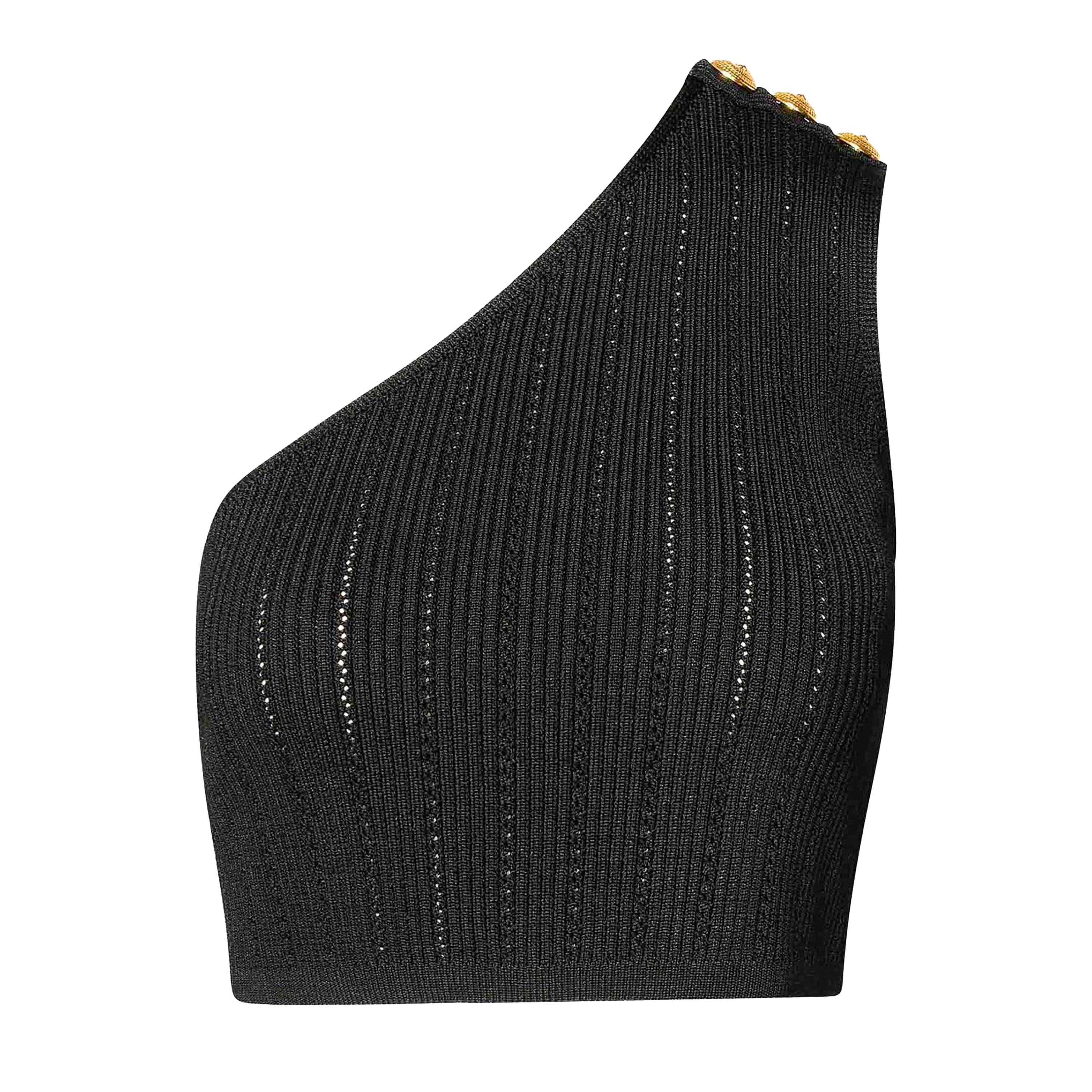 Top Negro Balmain 3 Btn Asymmetric