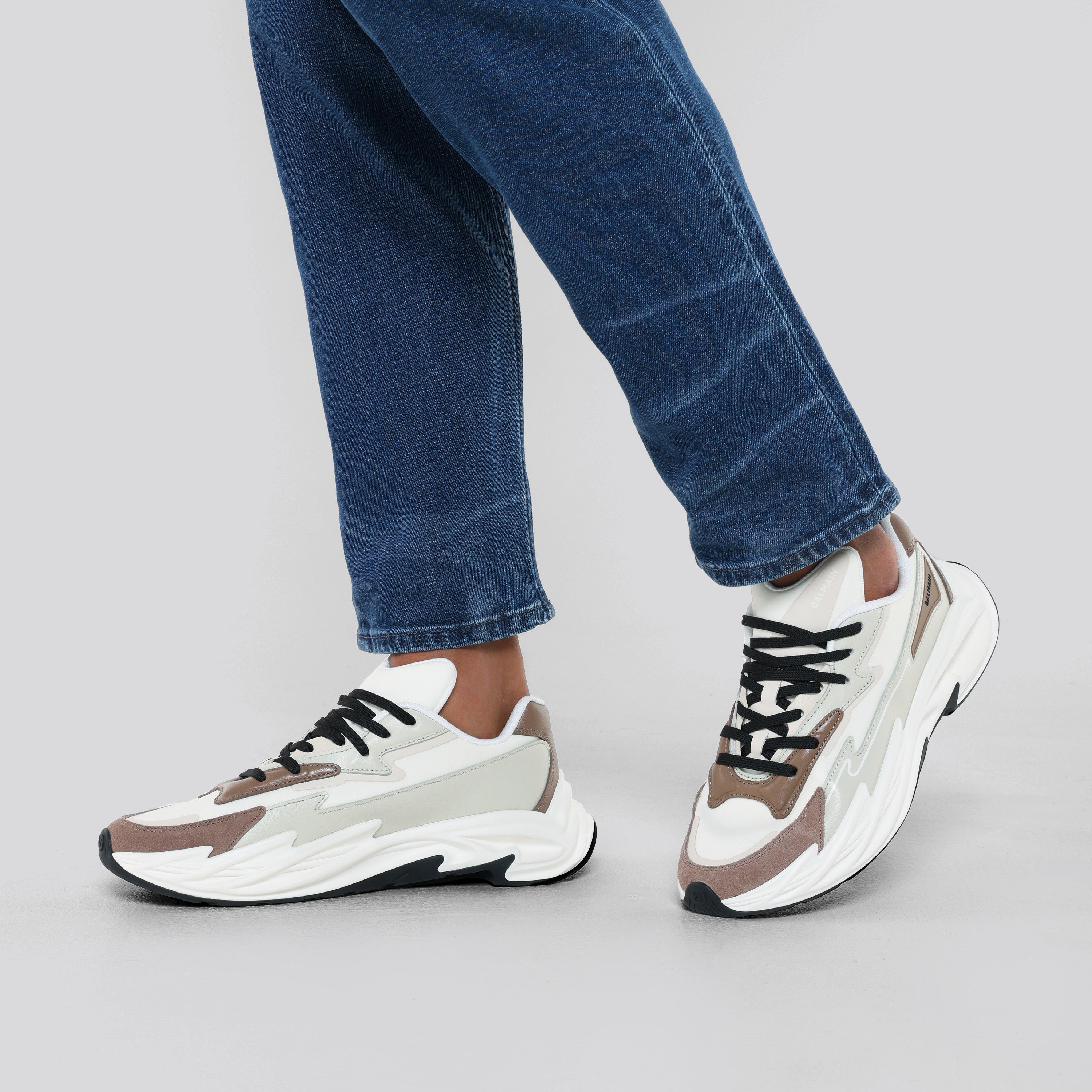 Sneakers Blancos Café Balmain Run-Row