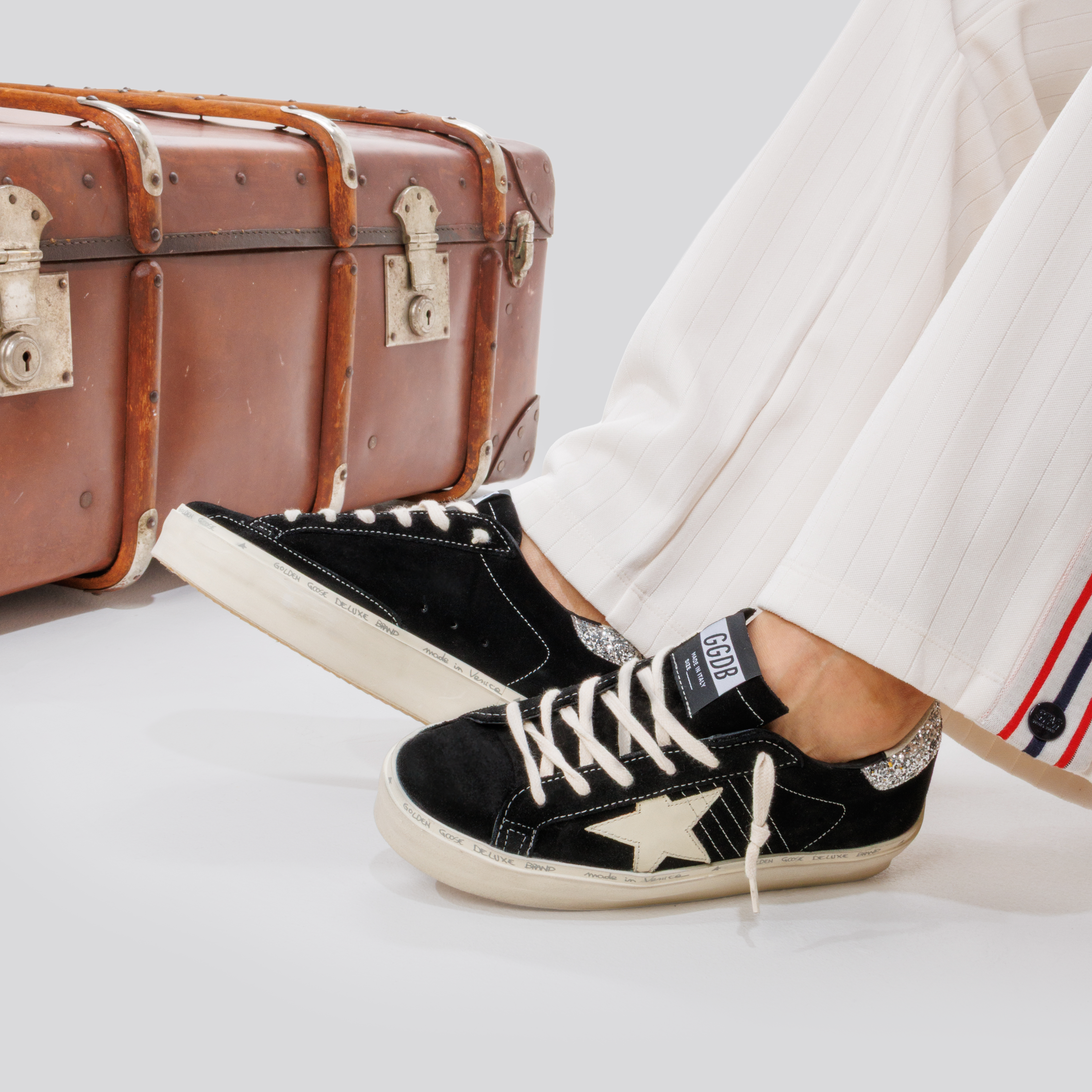 Sneakers Negros Golden Goose Hi Star Suede