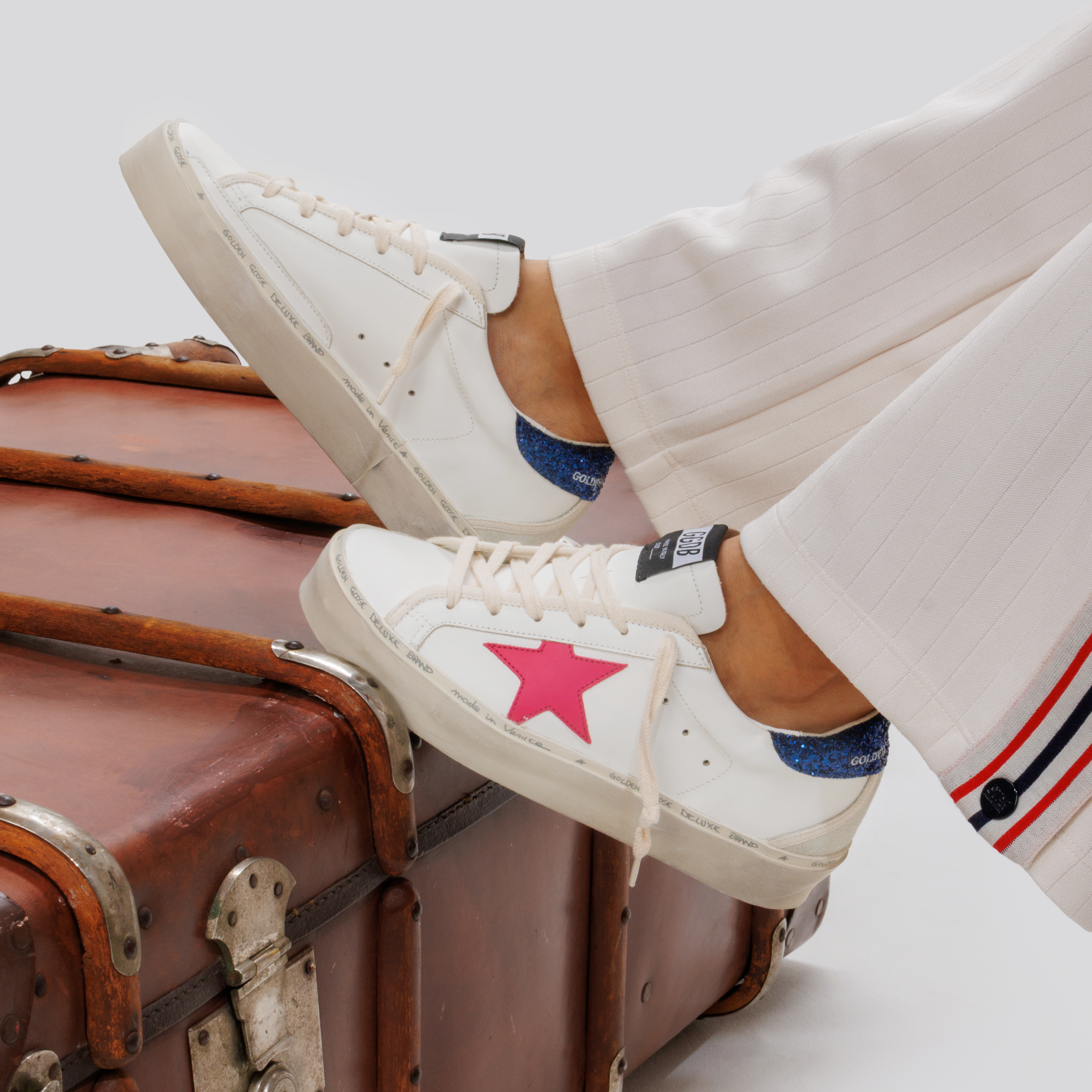 Sneakers Blancos Golden Goose Hi Star Glitter