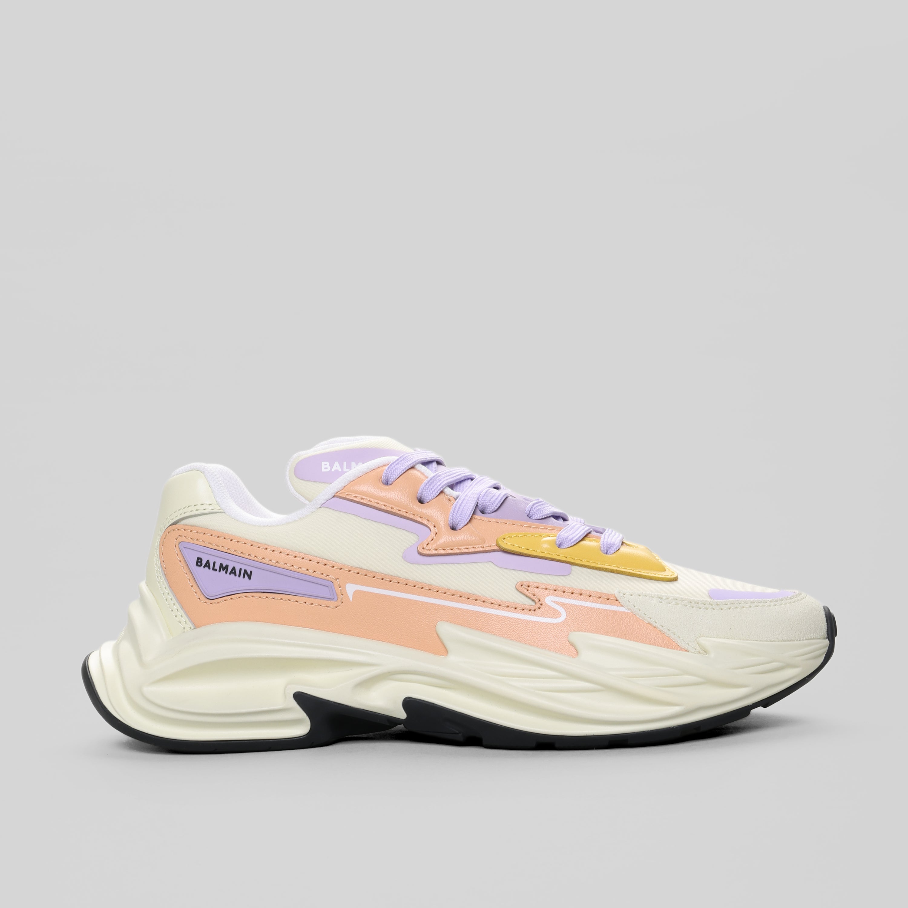Sneakers Multicolor Balmain Run-Row Leather & Nylon