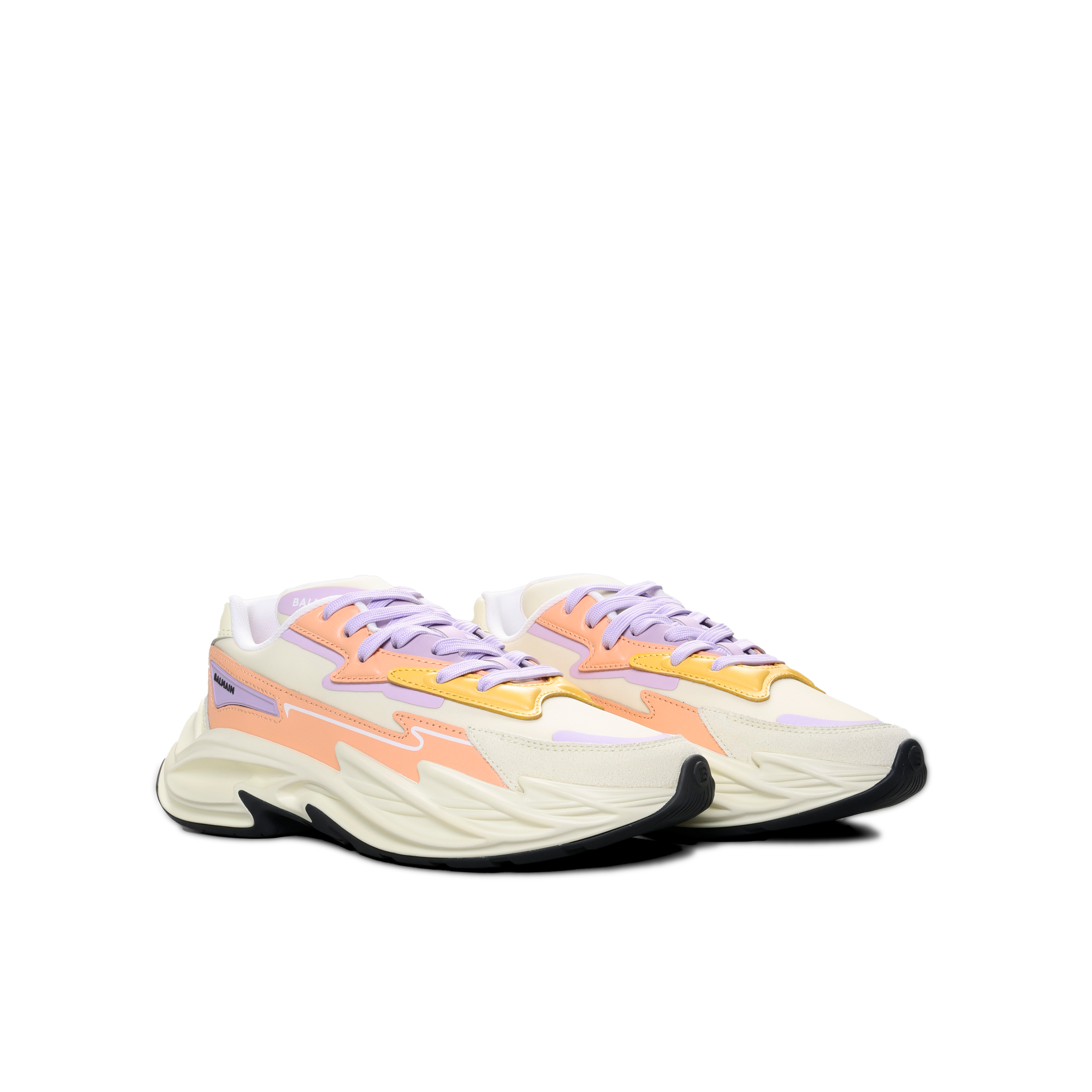 Sneakers Multicolor Balmain Run-Row Leather & Nylon