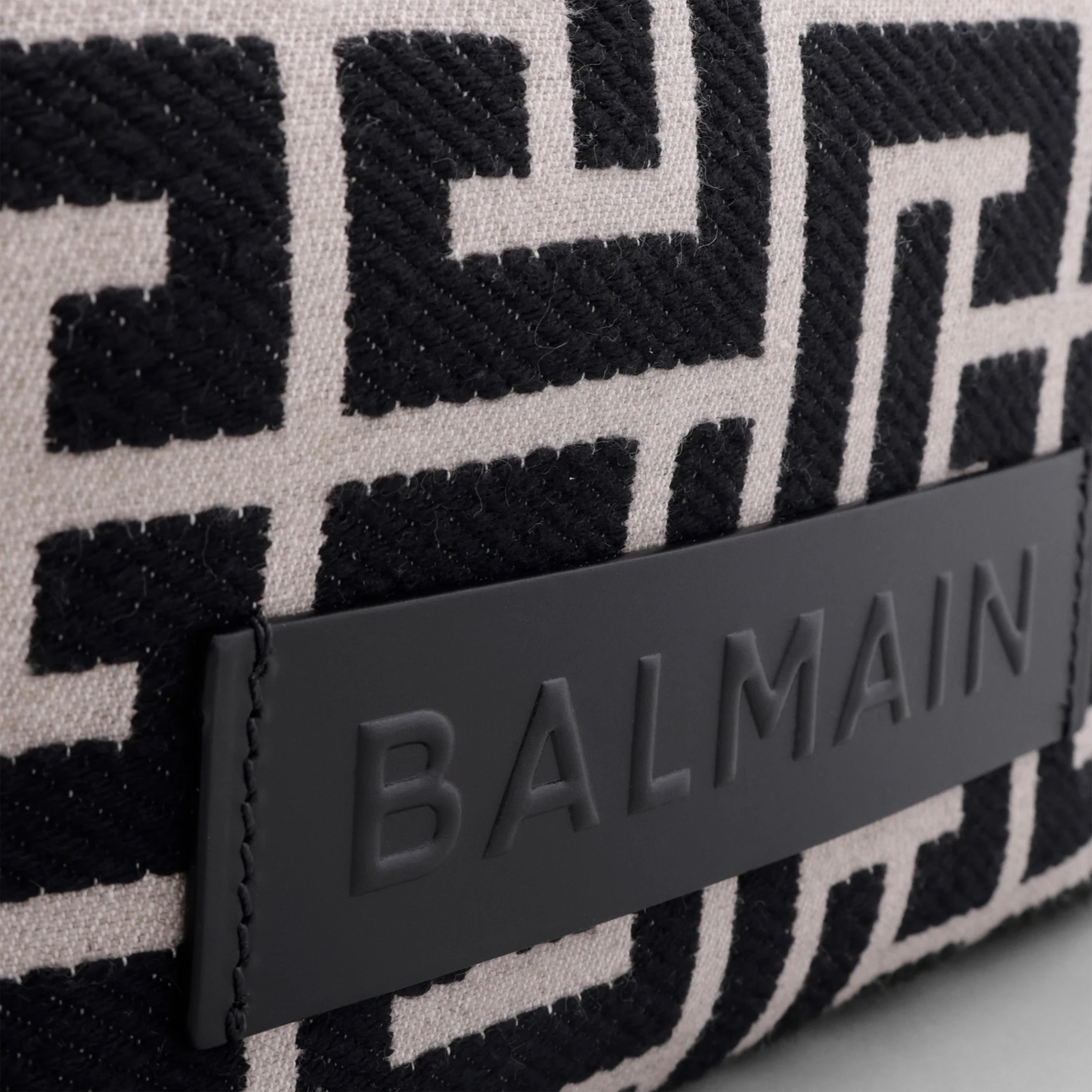 Cartera Negra Balmain B-Army Monogram Small