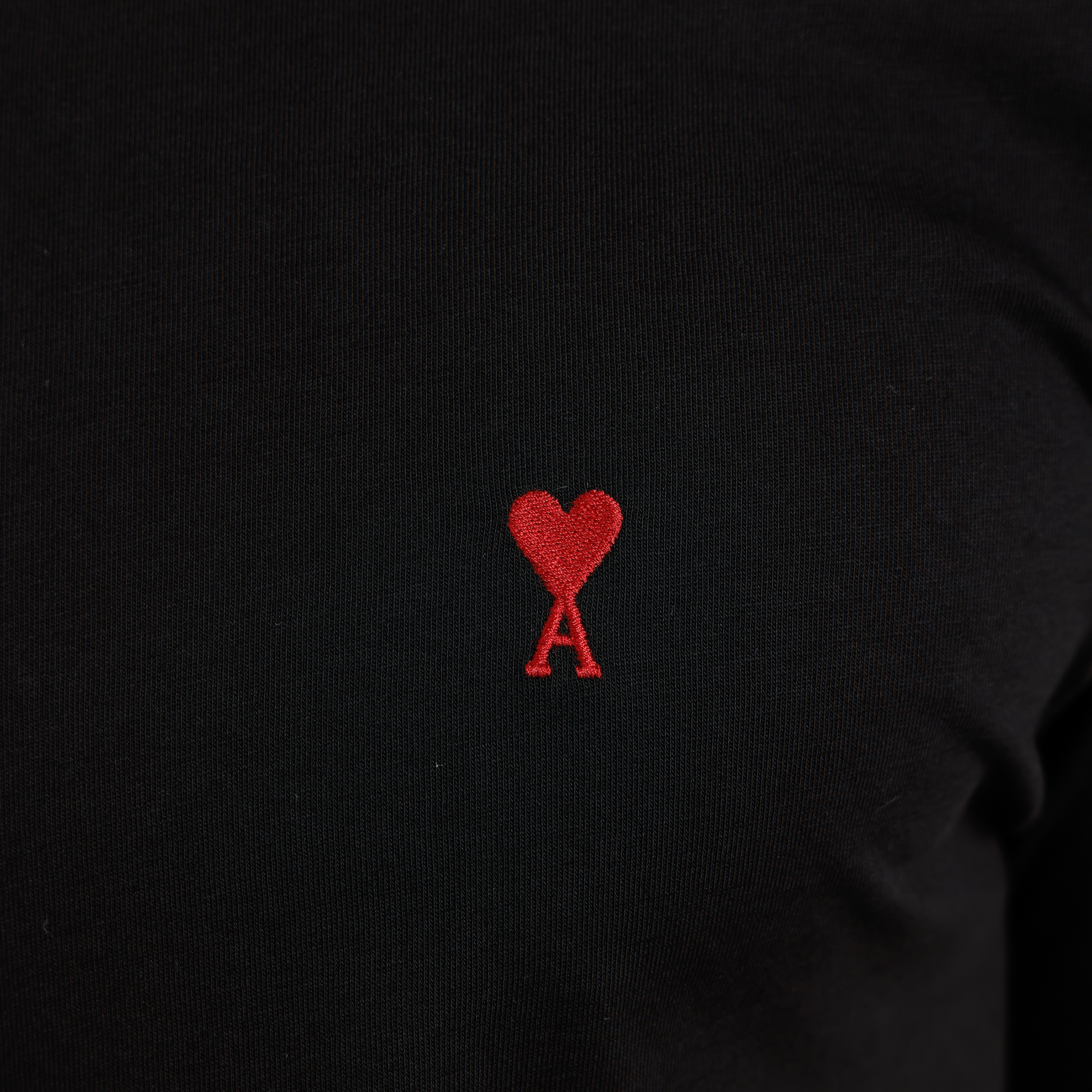 Camiseta Negra Ami Paris Coeur