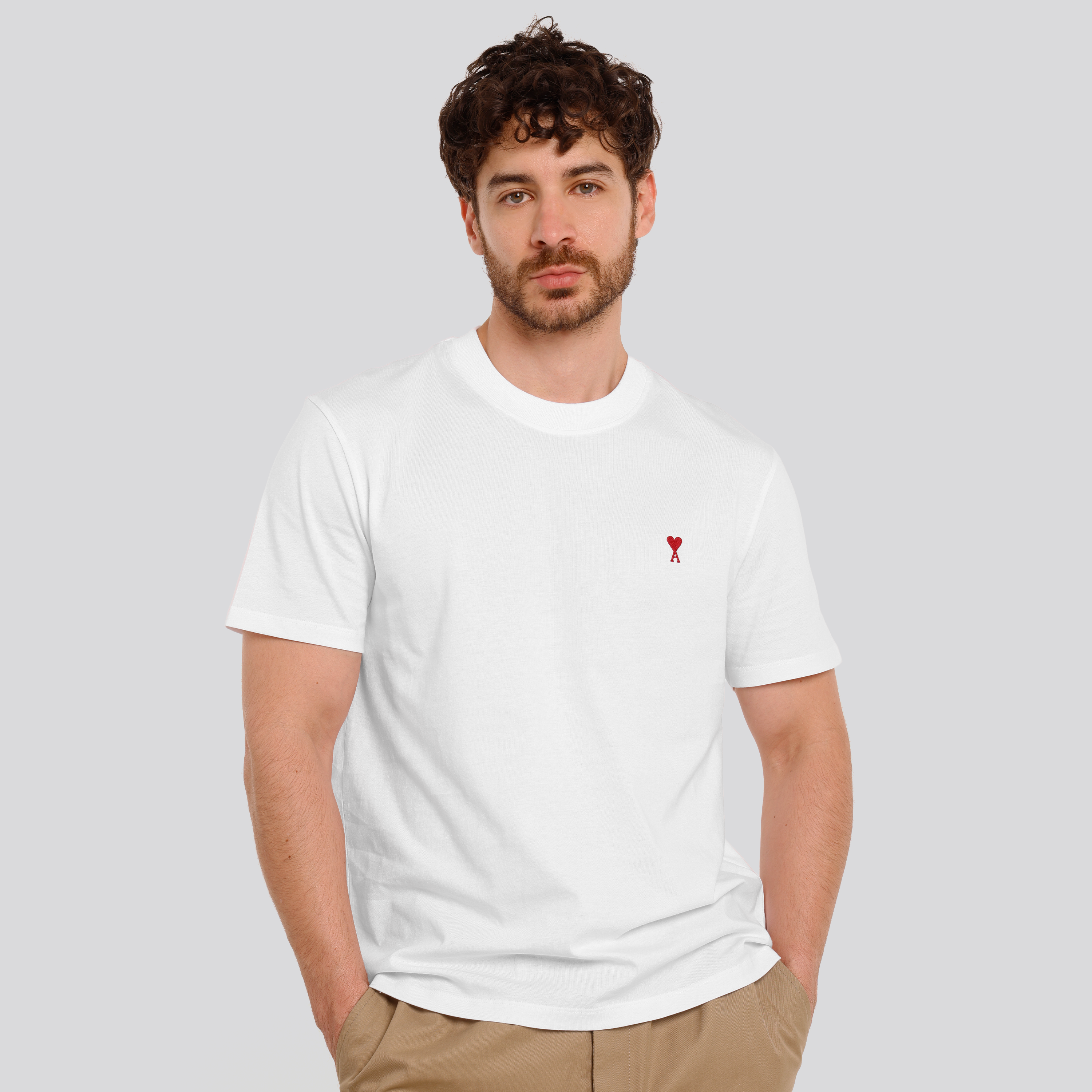 Camiseta Blanca Ami Paris Coeur