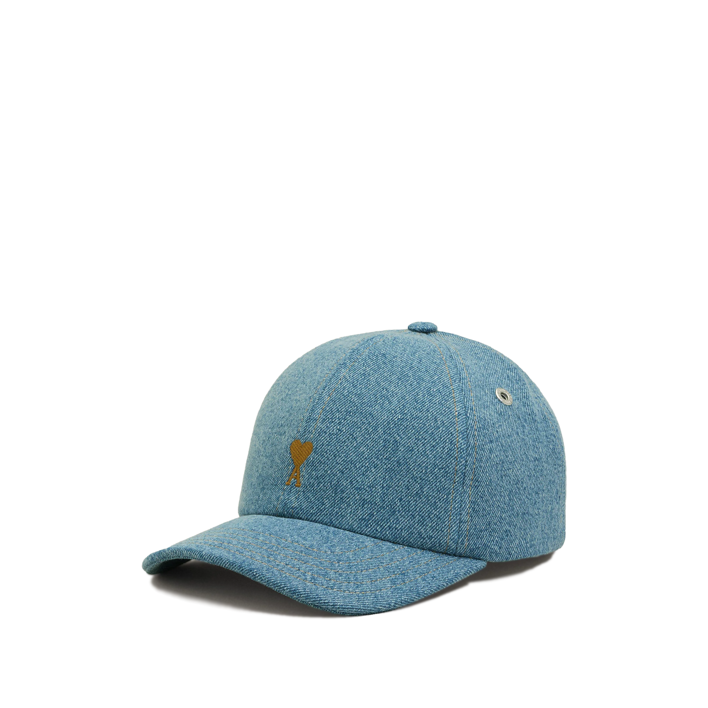 Gorra Denim Ami Paris De Coeur Embroidery