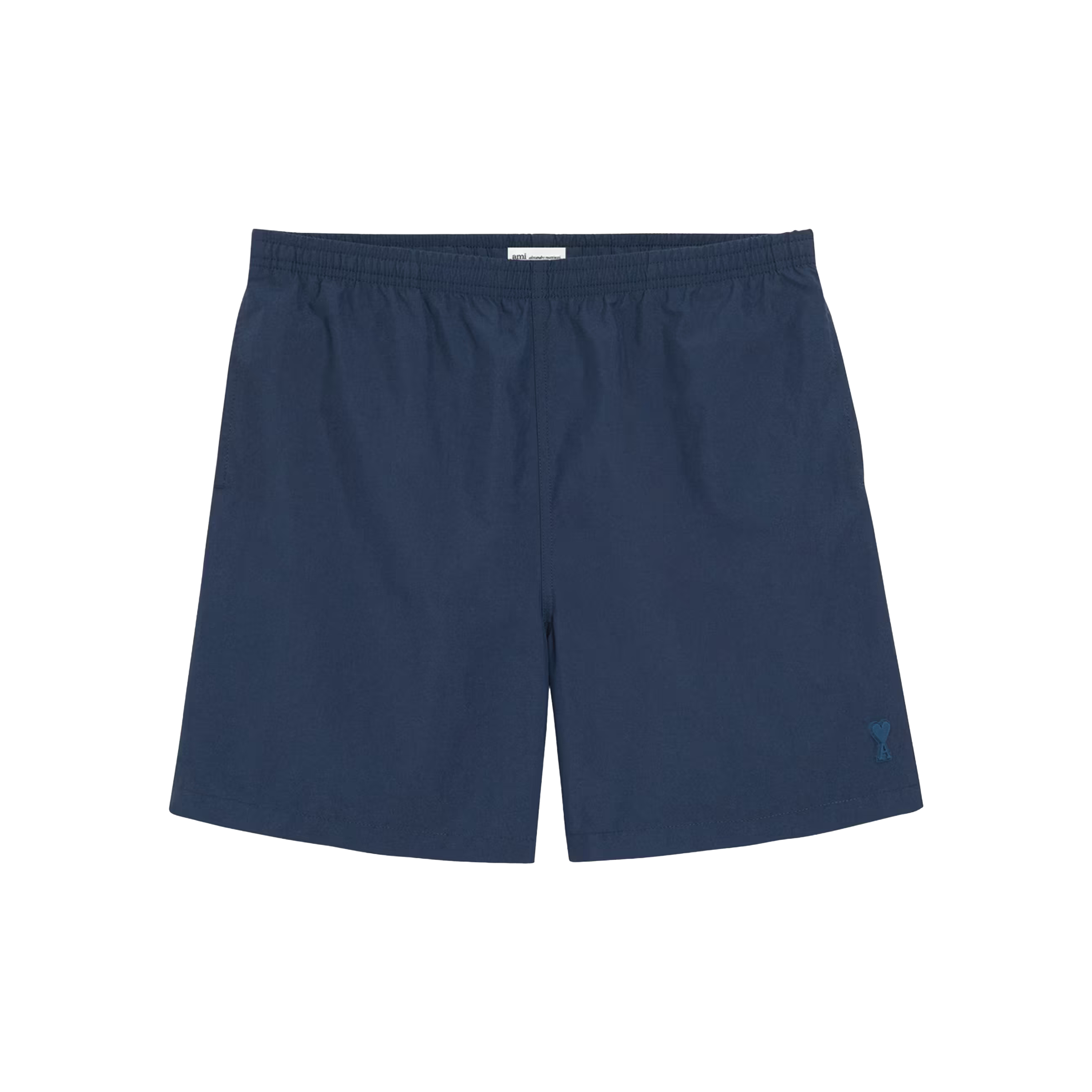 Pantaloneta Azul Ami Paris Logo