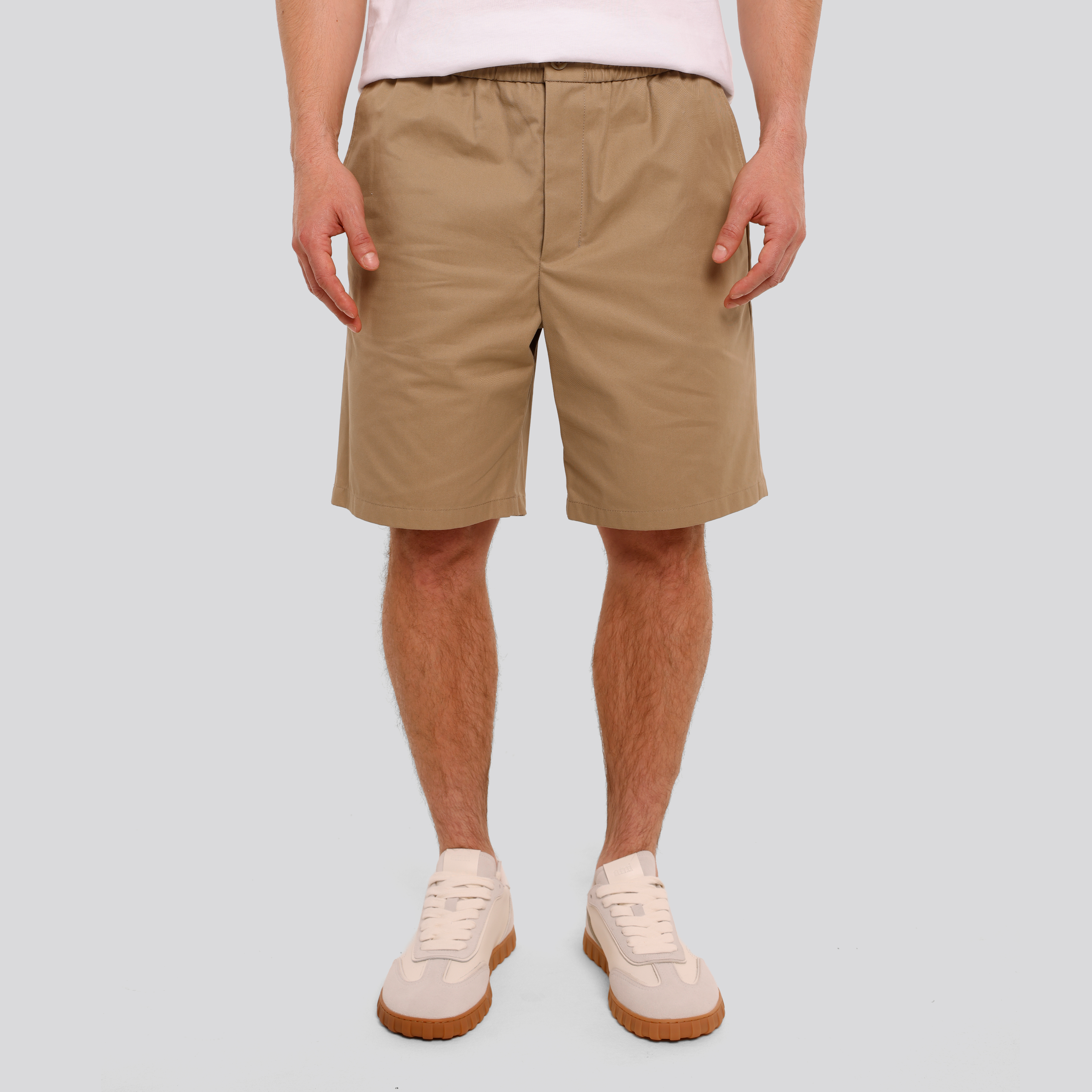 Short Beige Ami Paris Elasticated Waist