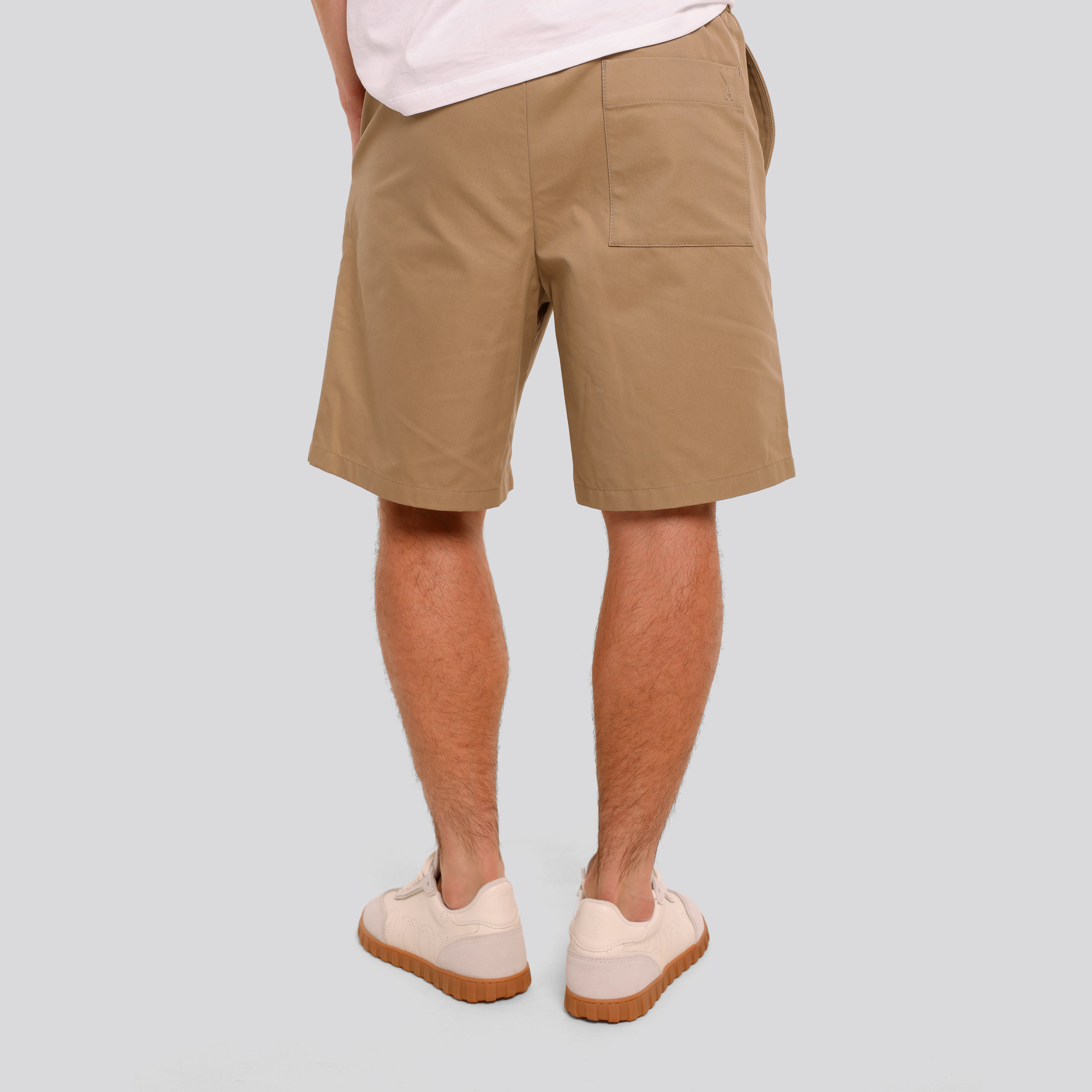 Short Beige Ami Paris Elasticated Waist