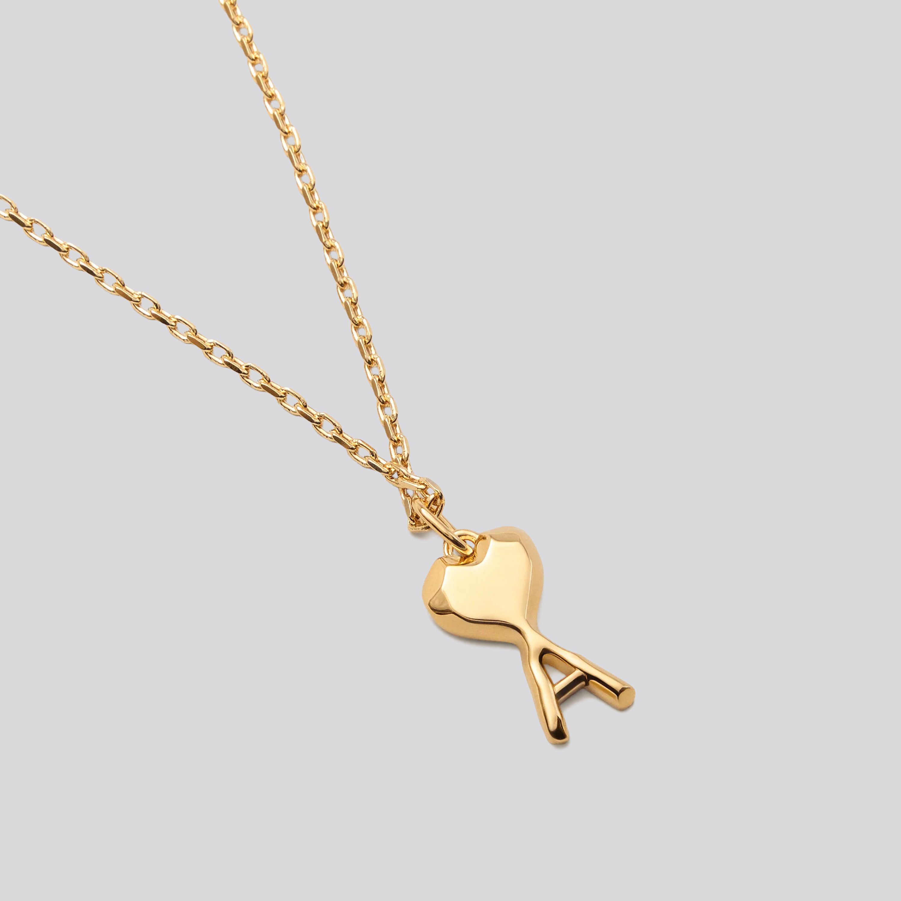 Collar Dorado Ami Paris Hammered