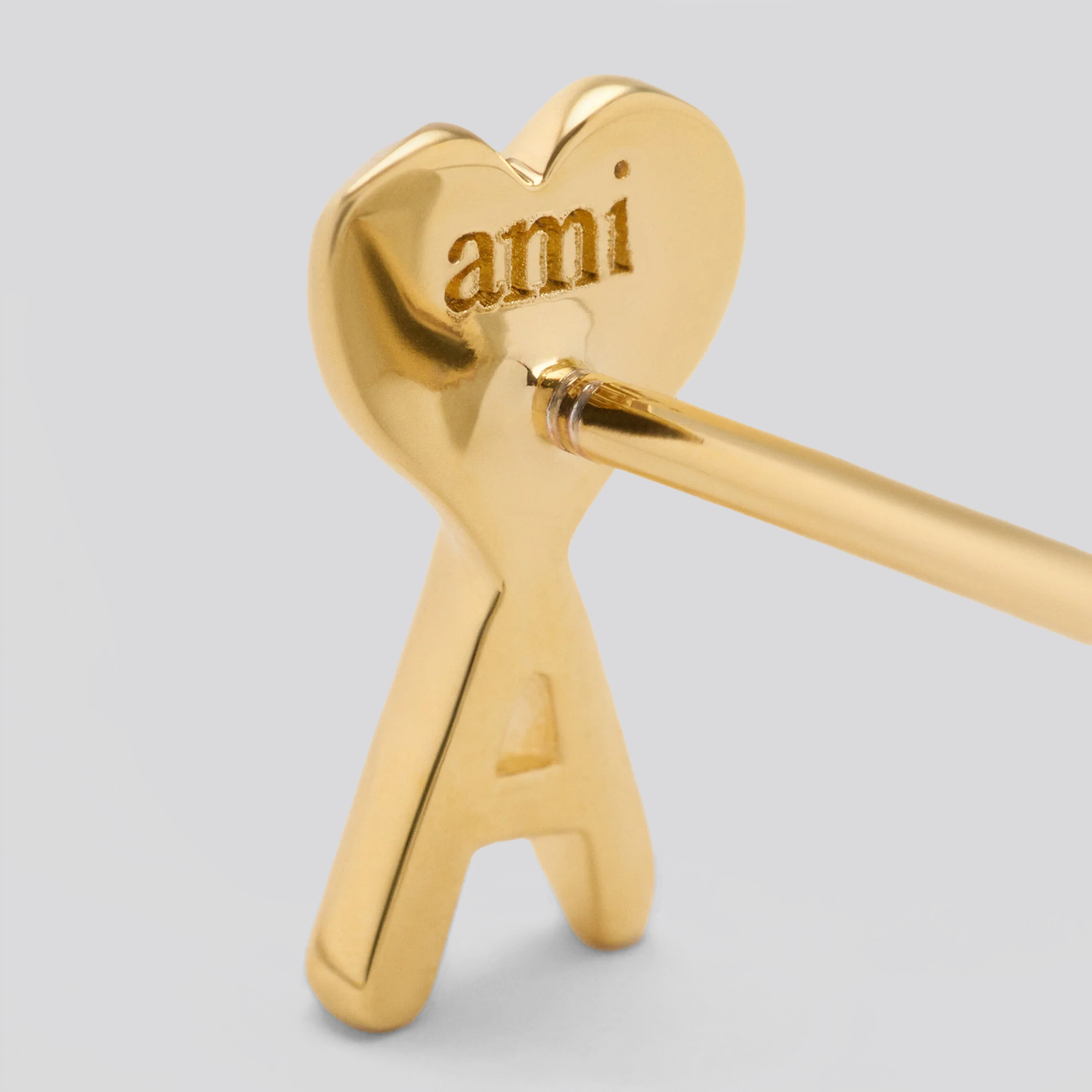 Aretes Dorado Ami Paris Hammered