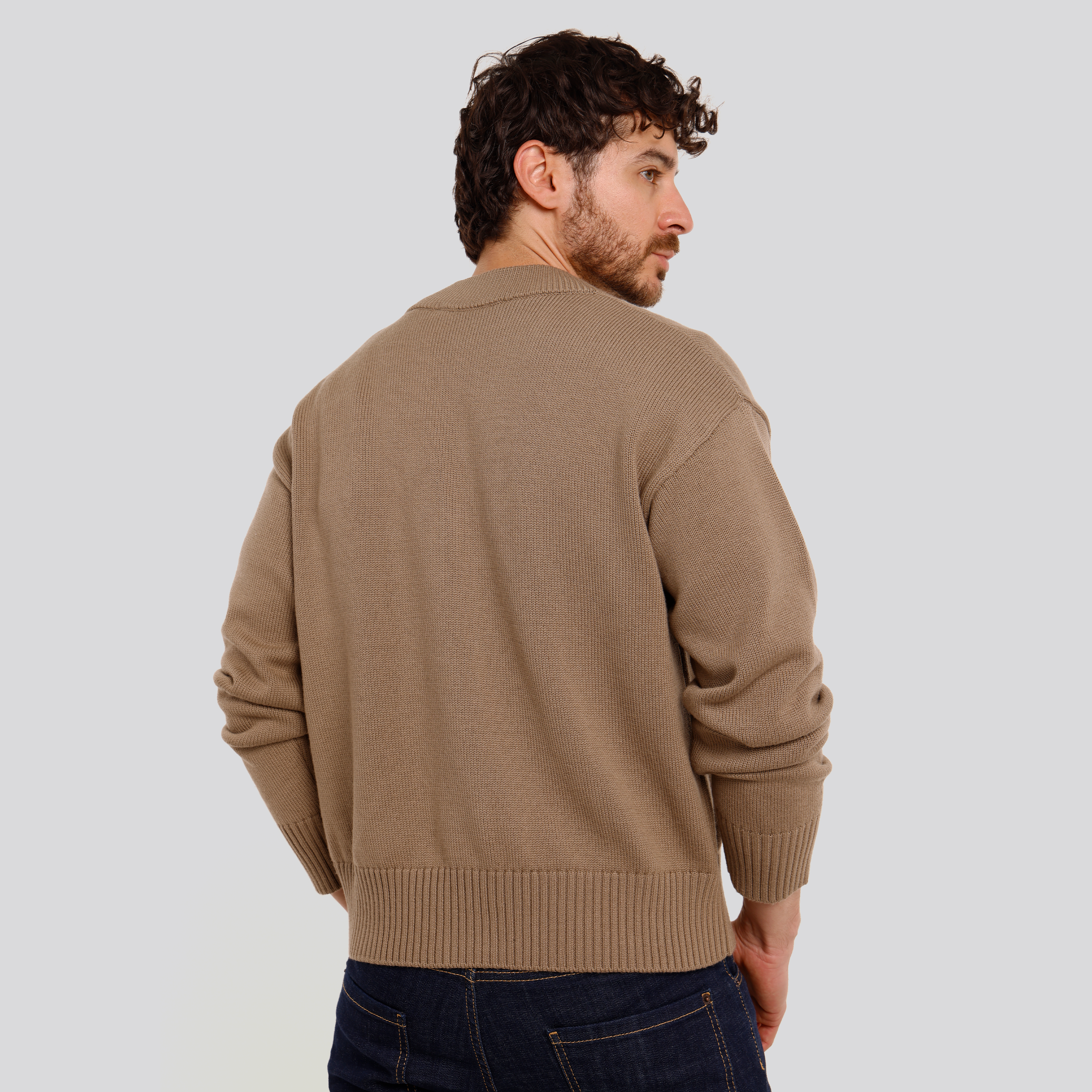 Buzo Beige Ami Paris Coeur