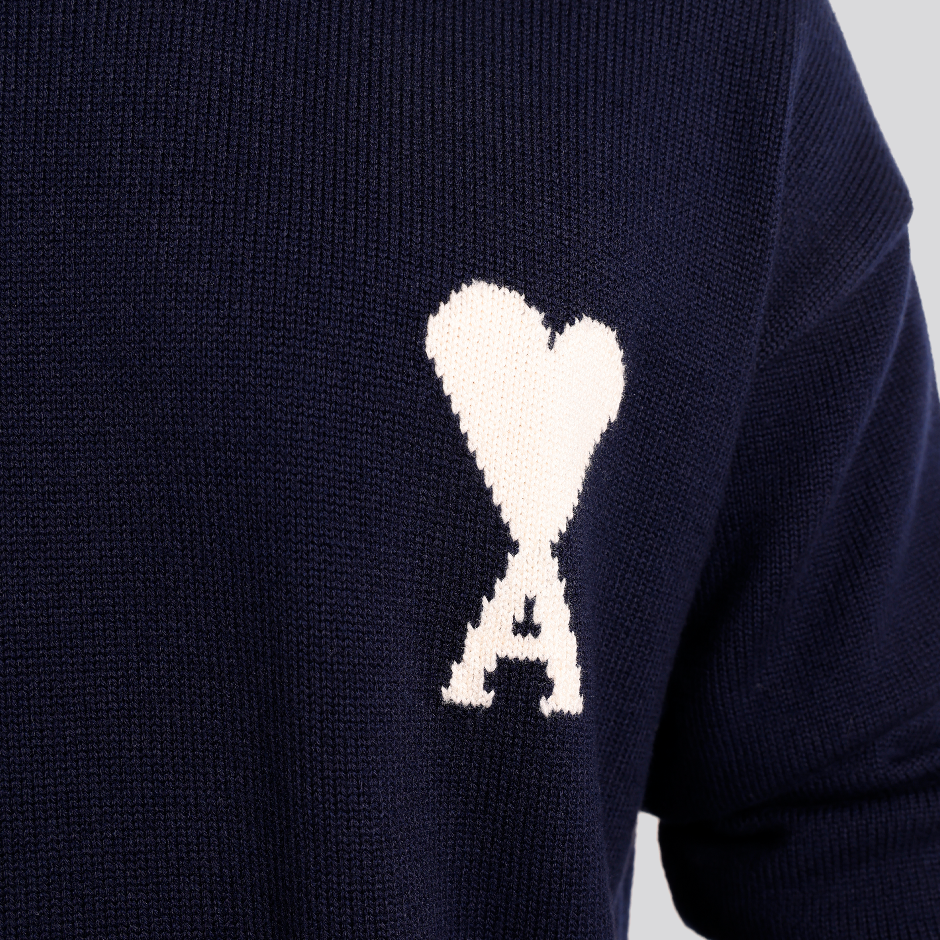 Buzo Azul Ami Paris Contrasted Coeur