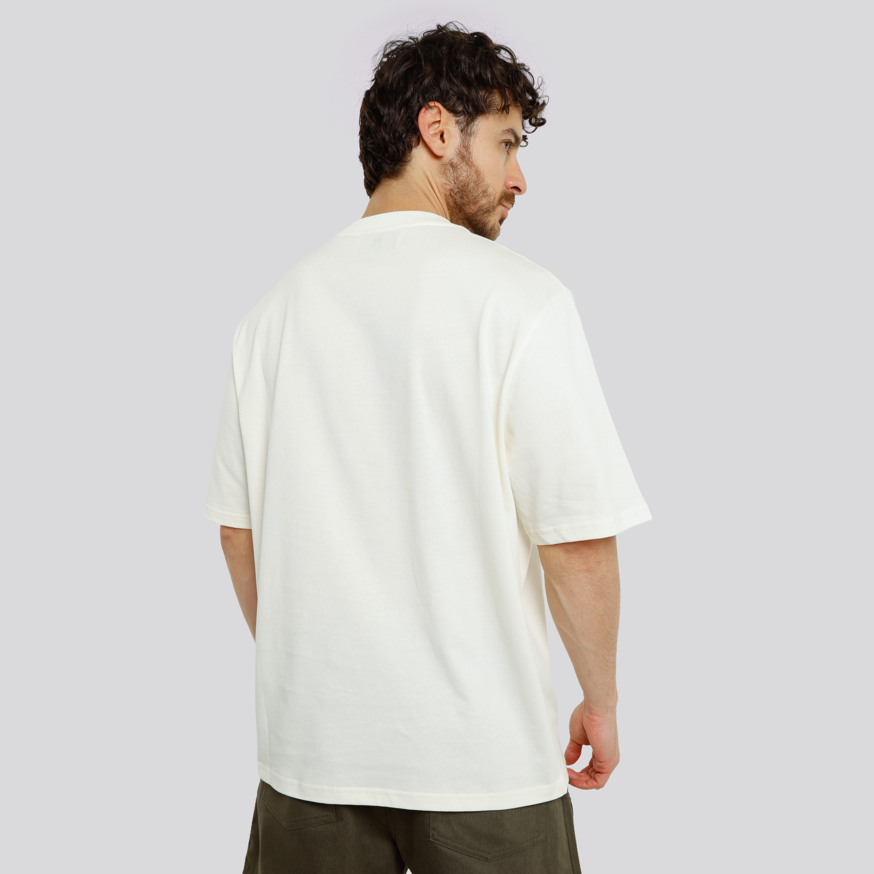 Camiseta Blanca Ami Paris Tonal Coeur