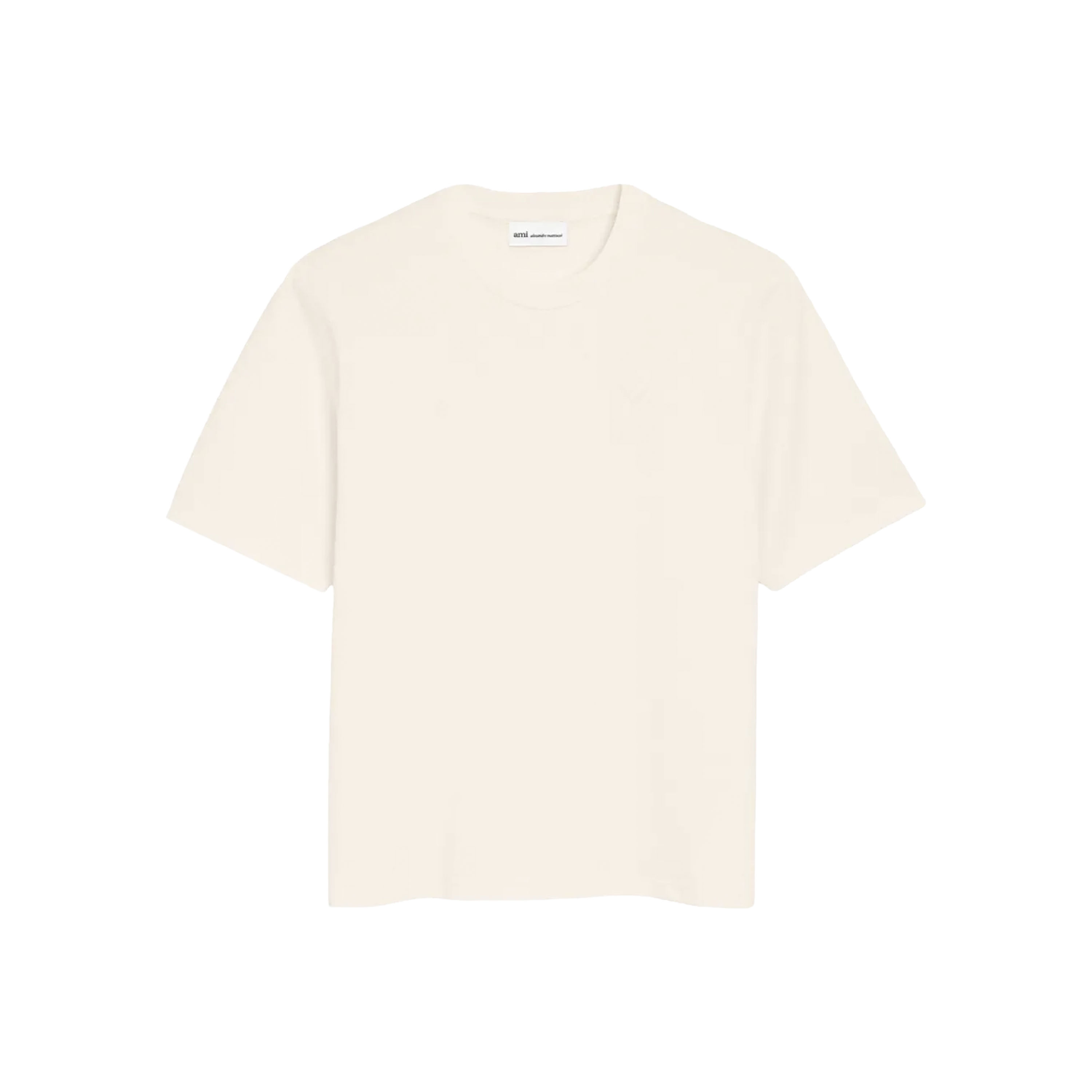 Camiseta Blanca Ami Paris Tonal Embossed