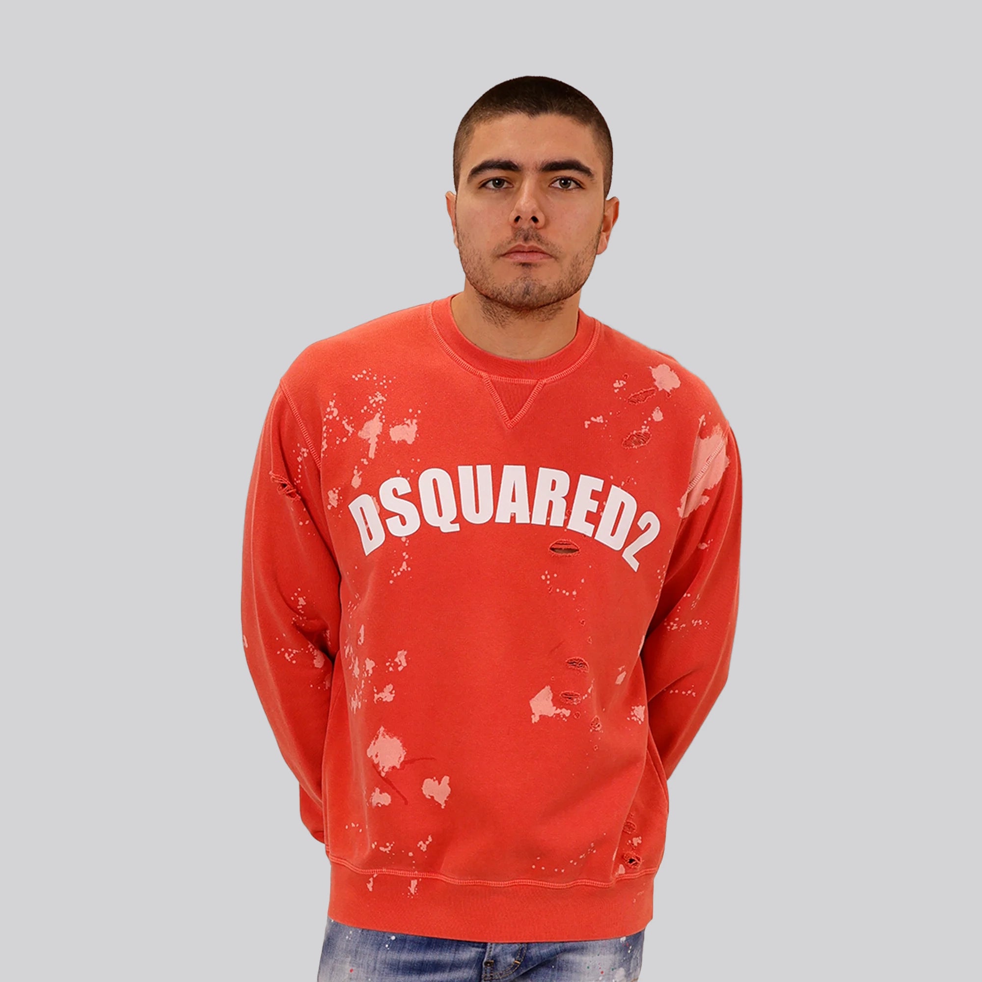 Buzo Rosado Dsquared2 Ripped