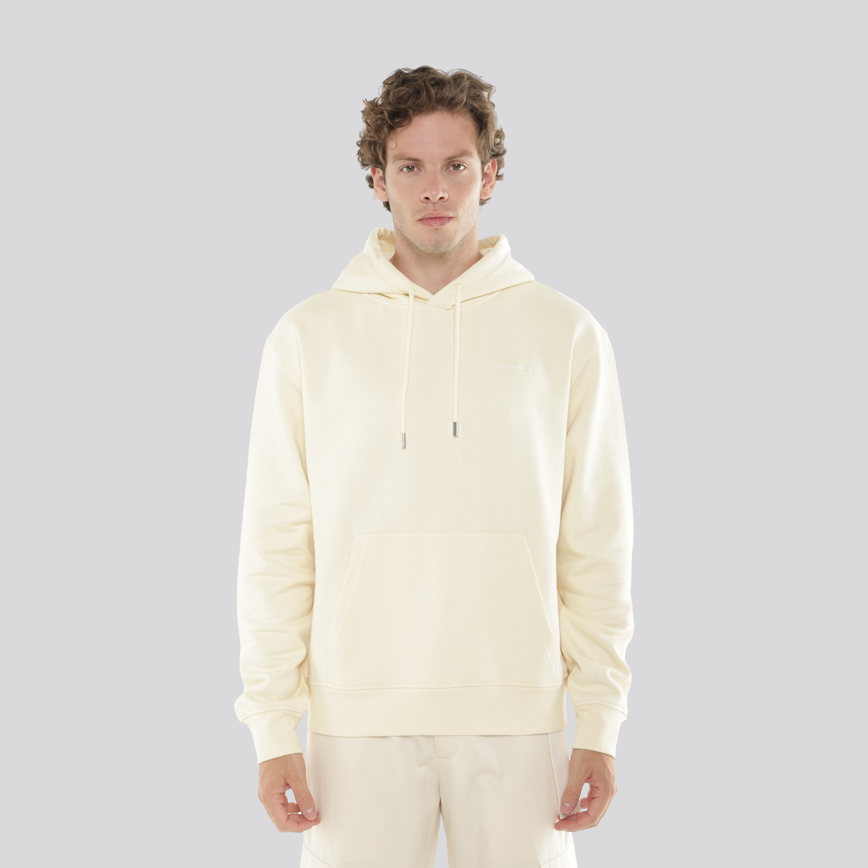 Buzo Beige Jacquemus Le Sweatshirt Brode