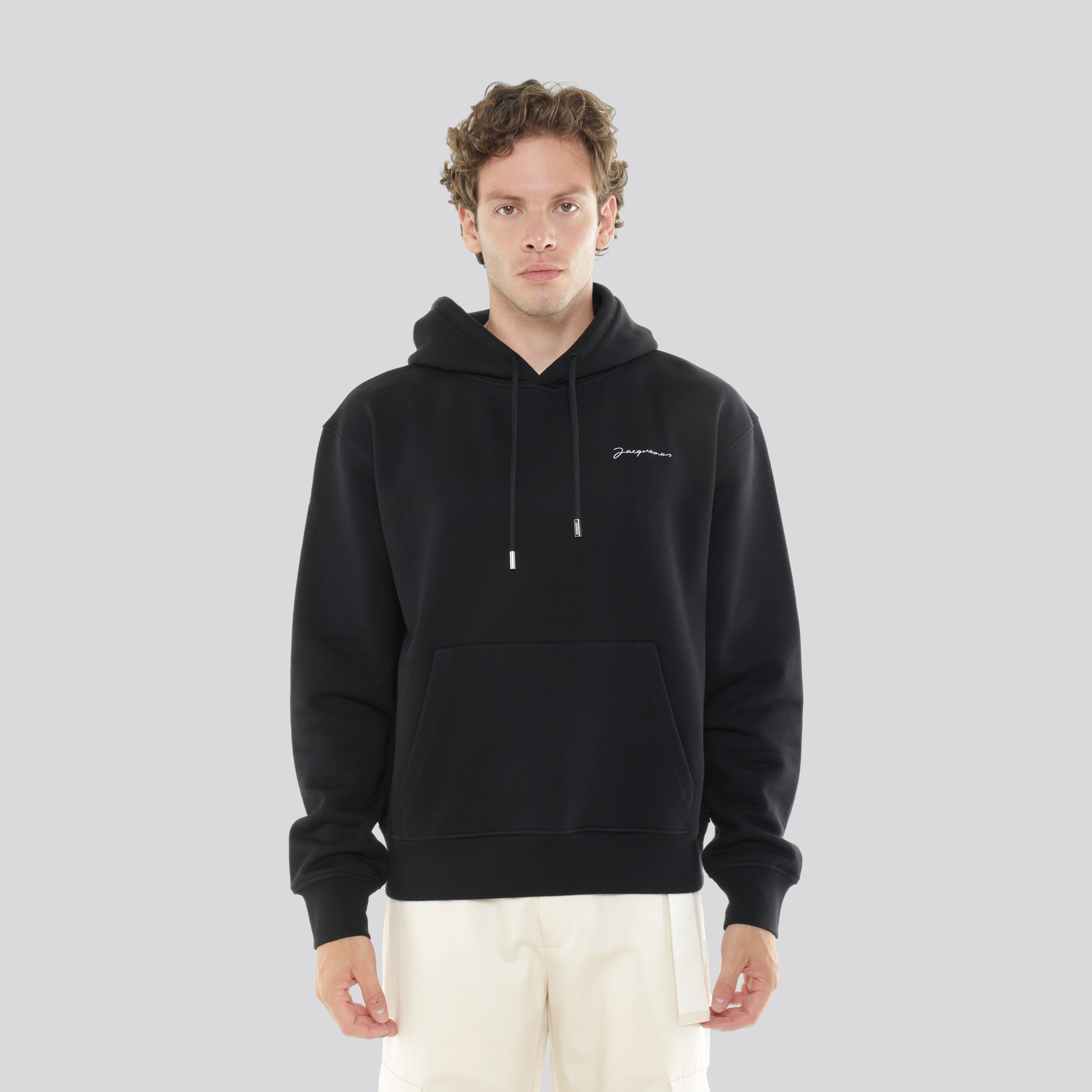 Buzo Negro Jacquemus Le Sweatshirt Brode