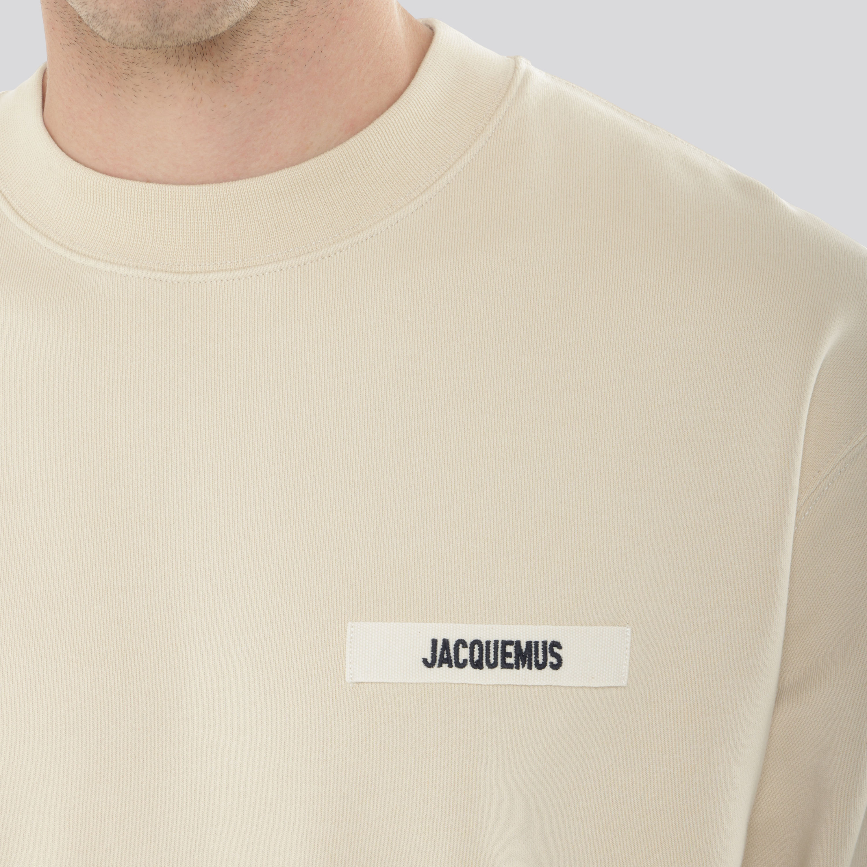 Buzo Beige Jacquemus Le Sweatshirt Gros Grain