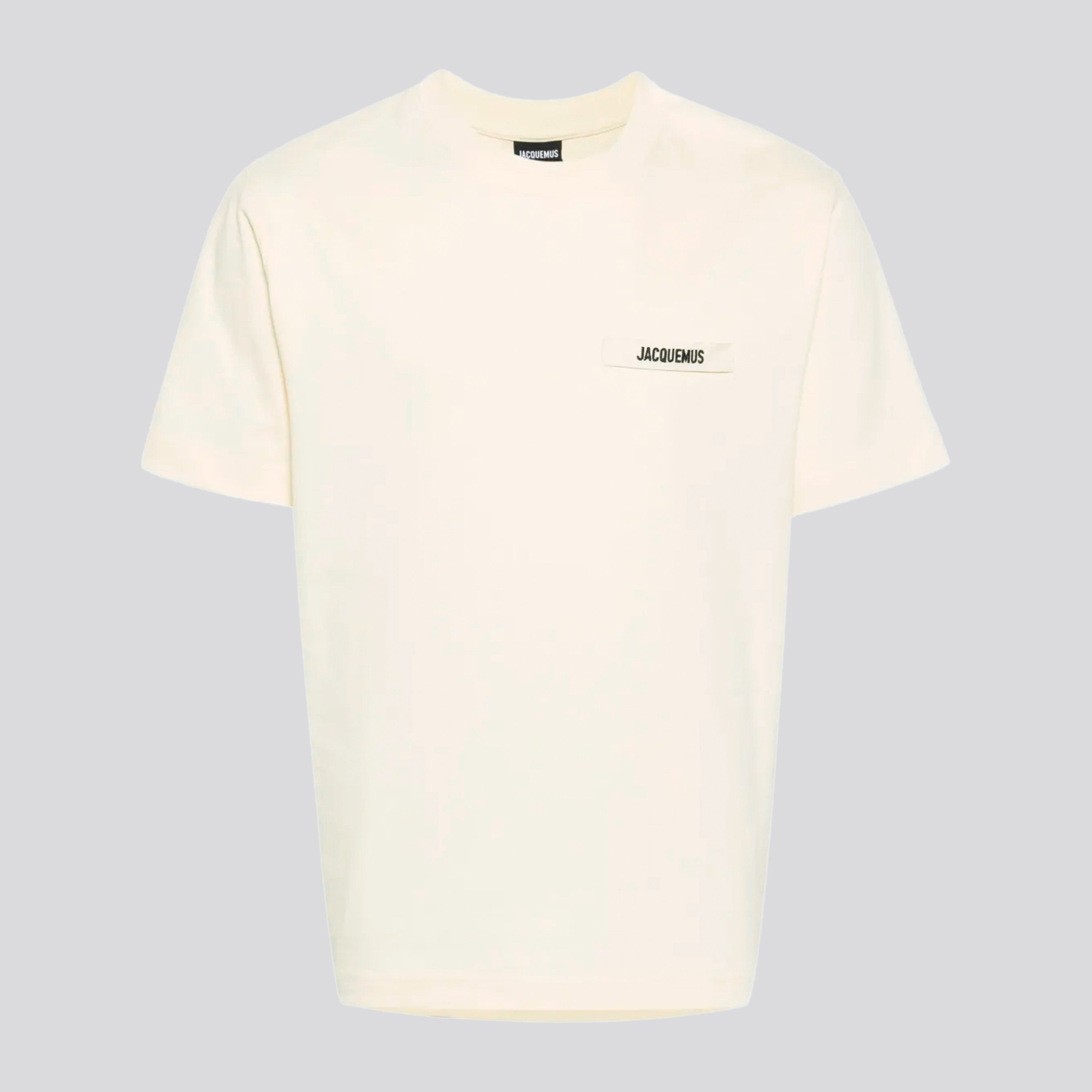Camiseta Beige Jacquemus Le Tshirt Gros Grain