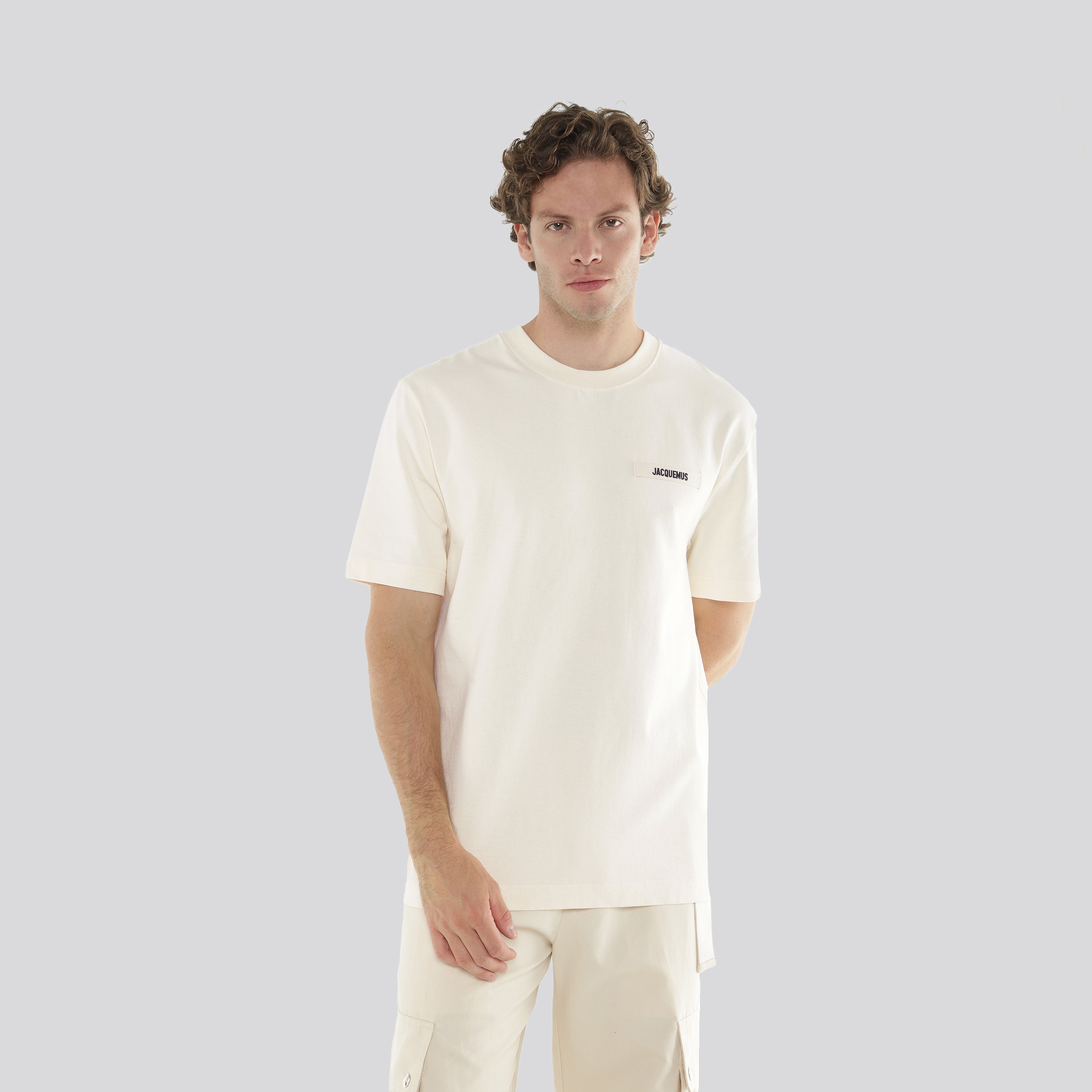 Camiseta Beige Jacquemus Le Tshirt Gros Grain