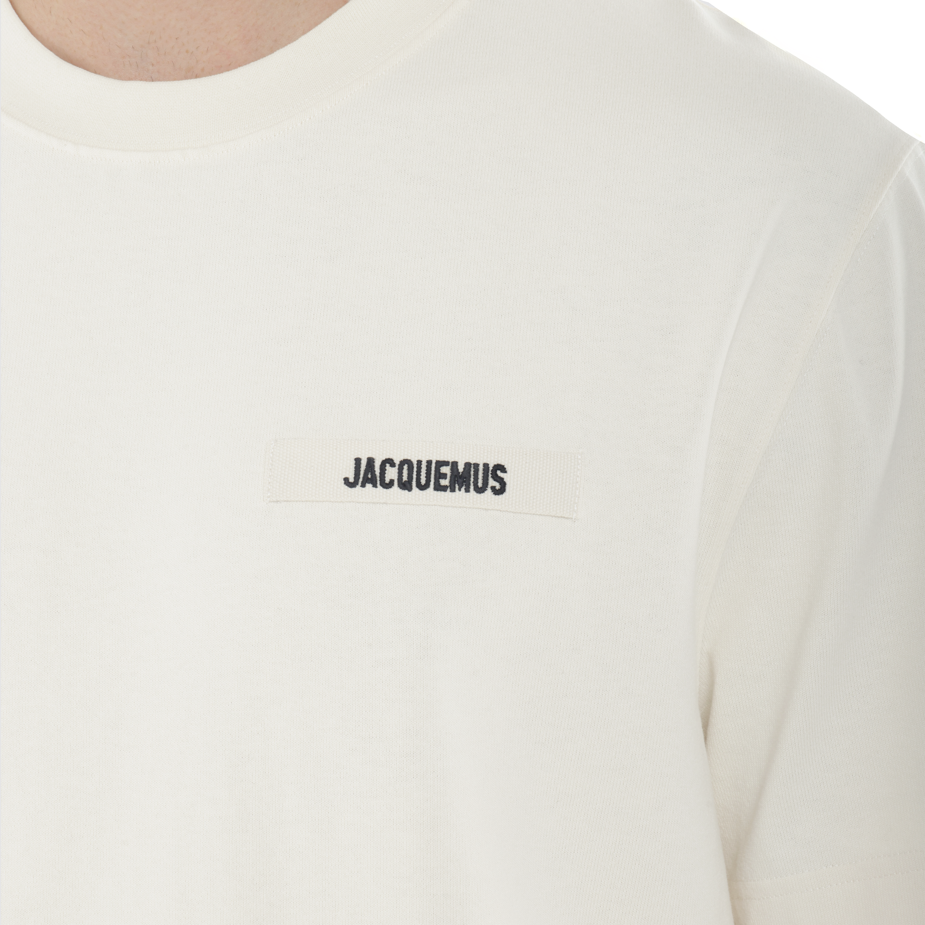 Camiseta Beige Jacquemus Le Tshirt Gros Grain
