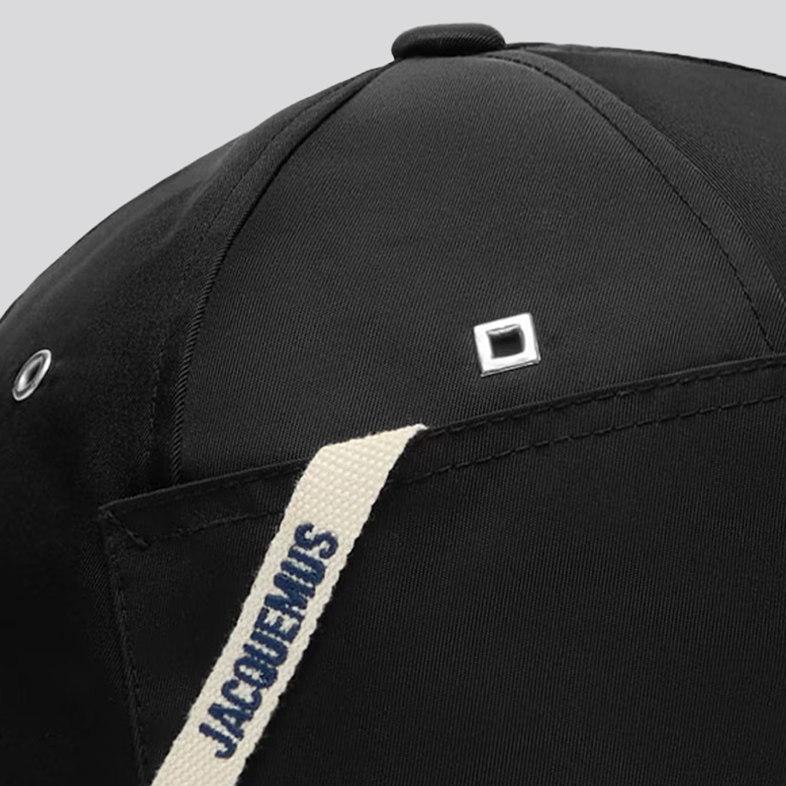 Gorra Negra Jacquemus La Casquette Ovalie