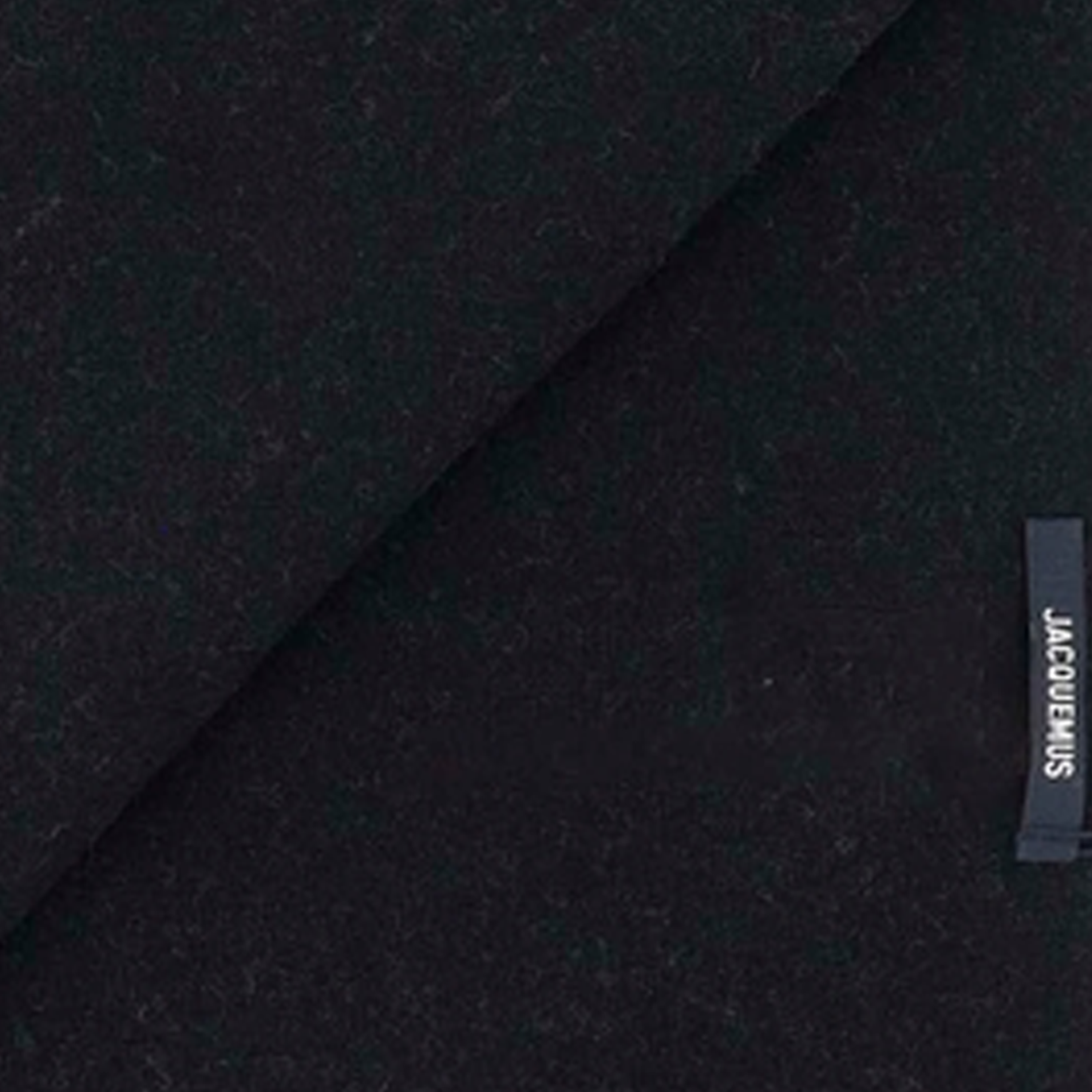 Bufanda Negra Jacquemus L'Echarpe Rond Carre