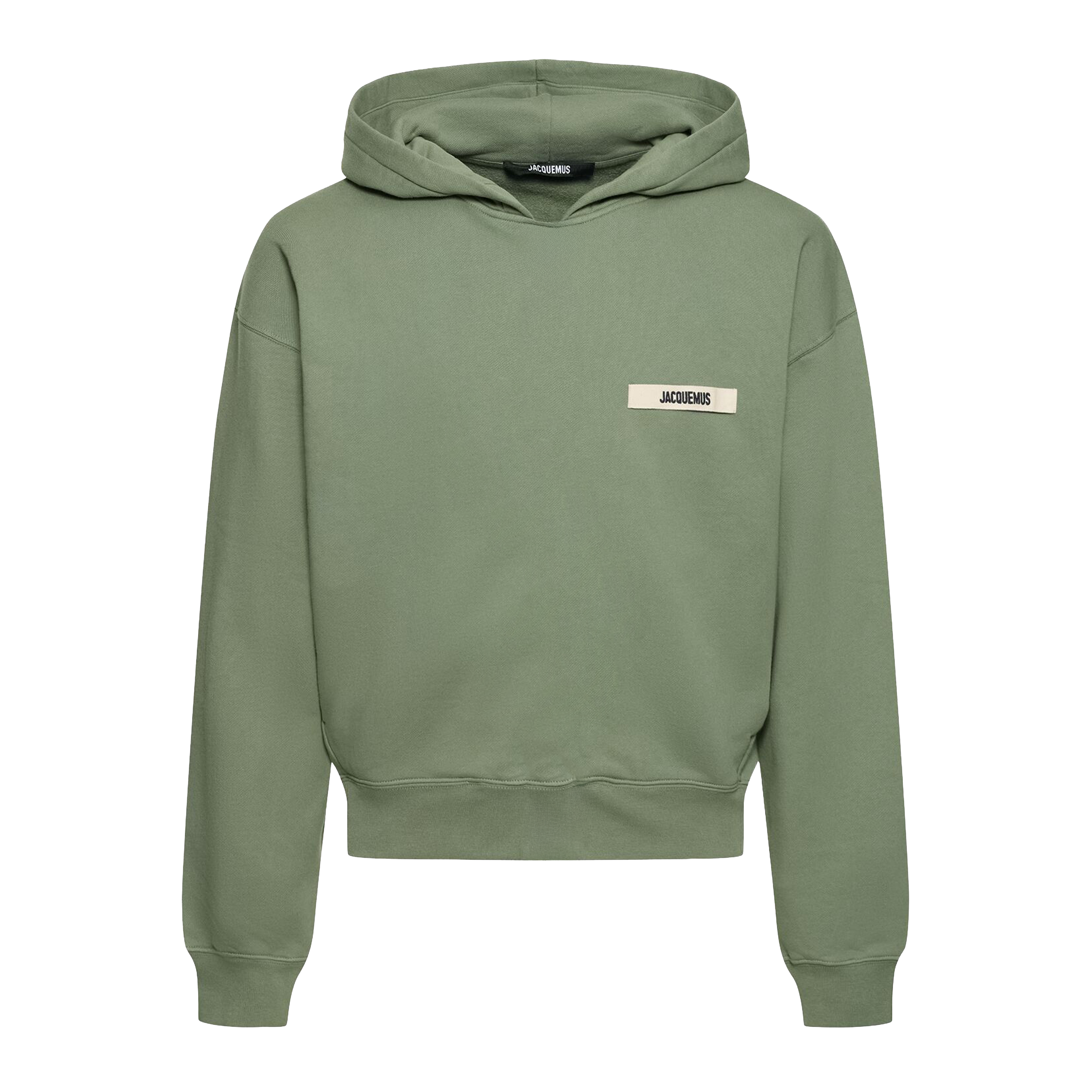 Buzo Tipo Hoddie Verde Jacquemus Le Hoodie Gros Grain