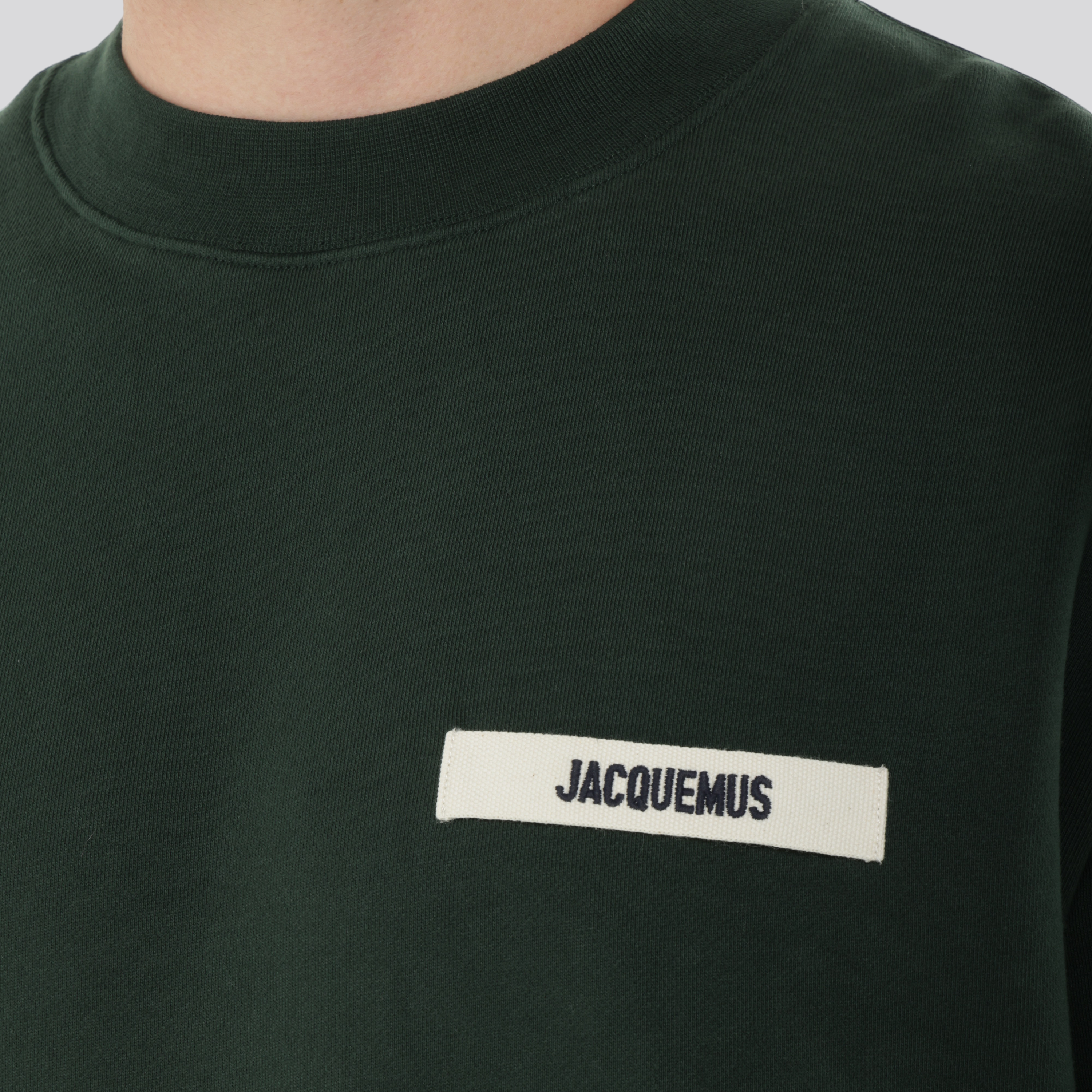 Buzo Verde Jacquemus Le Sweatshirt Gros Grain