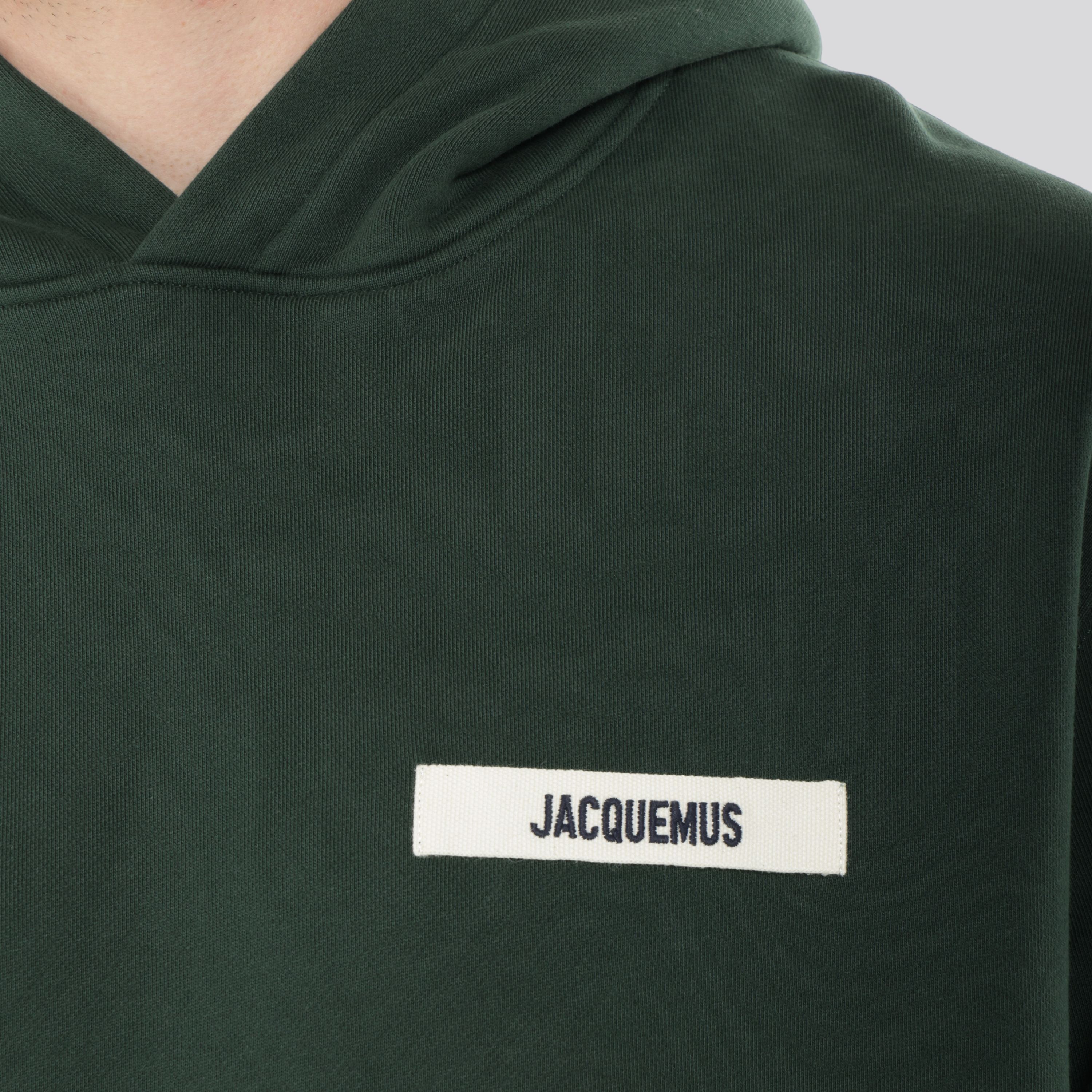 Buzo Tipo Hoodie Verde Jacquemus Le Hoodie Gros Grain