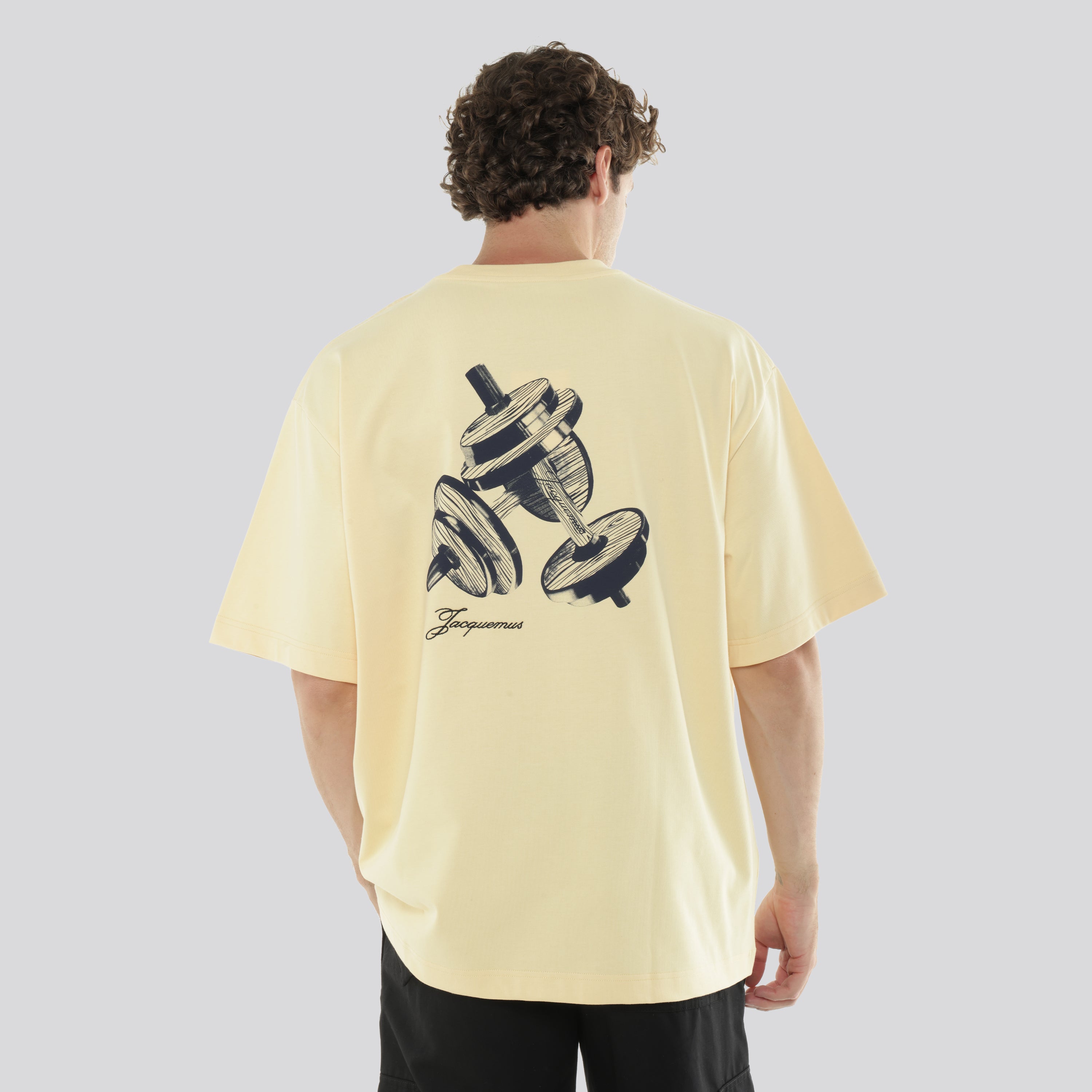 Camiseta Beige Jacquemus Le Tshirt Halteres
