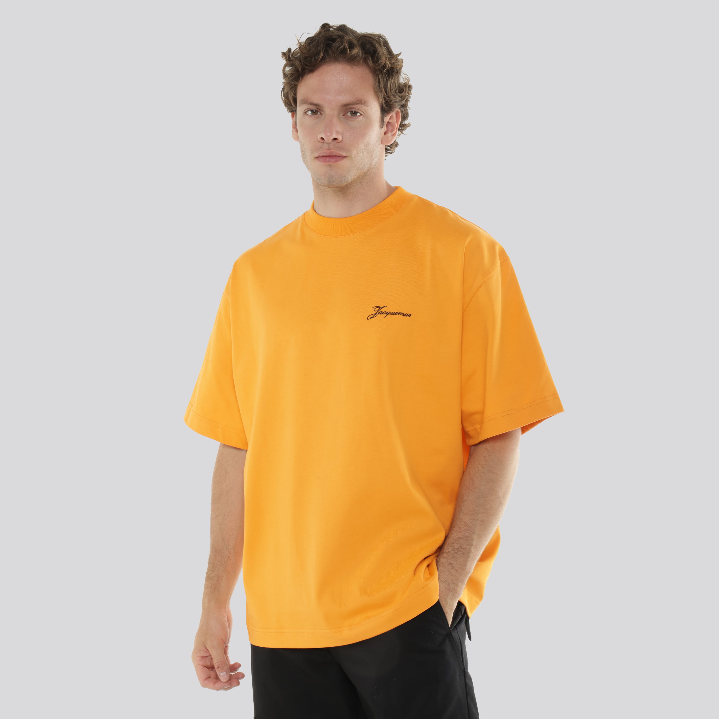 Camiseta Naranja Jacquemus Le Tshirt Halteres