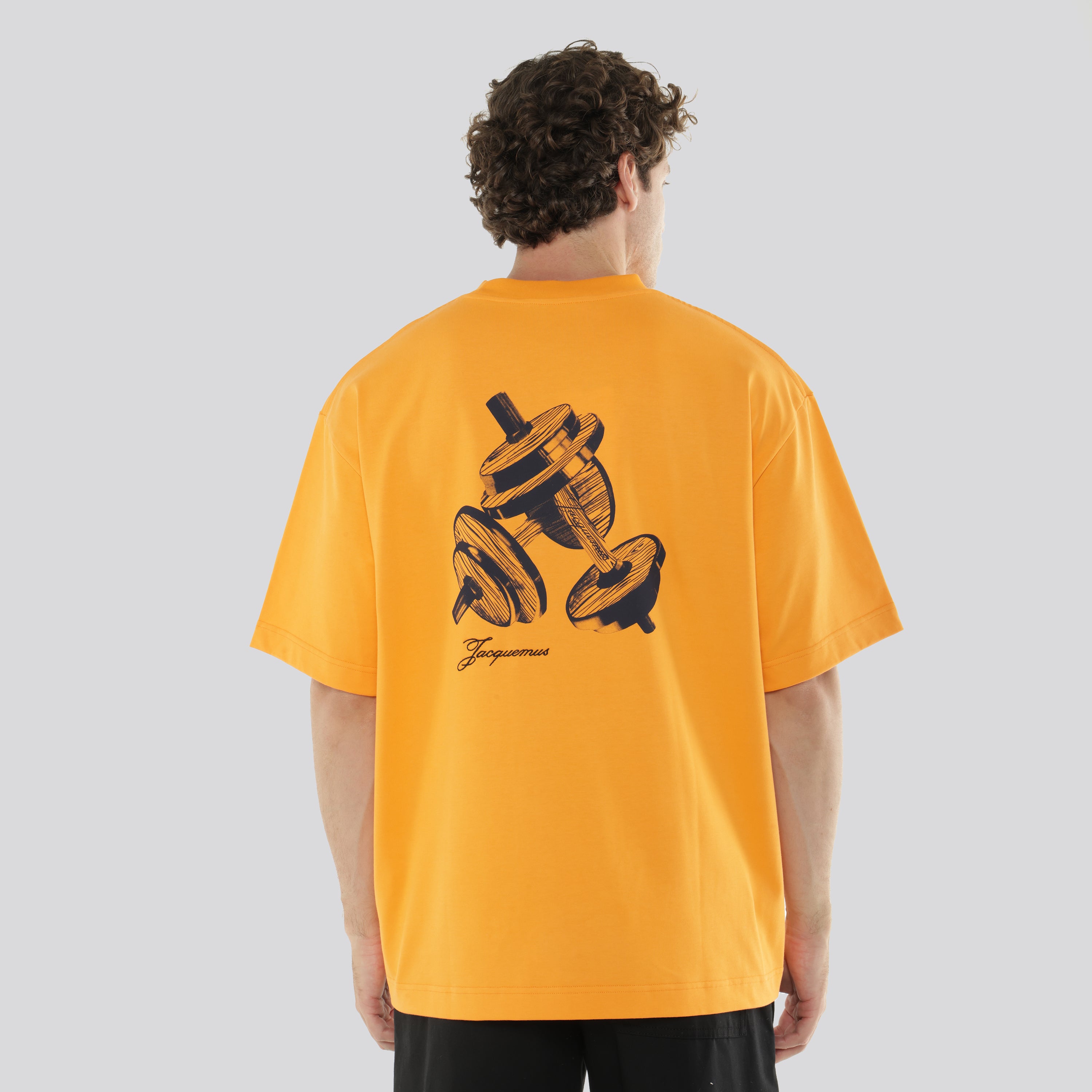 Camiseta Naranja Jacquemus Le Tshirt Halteres
