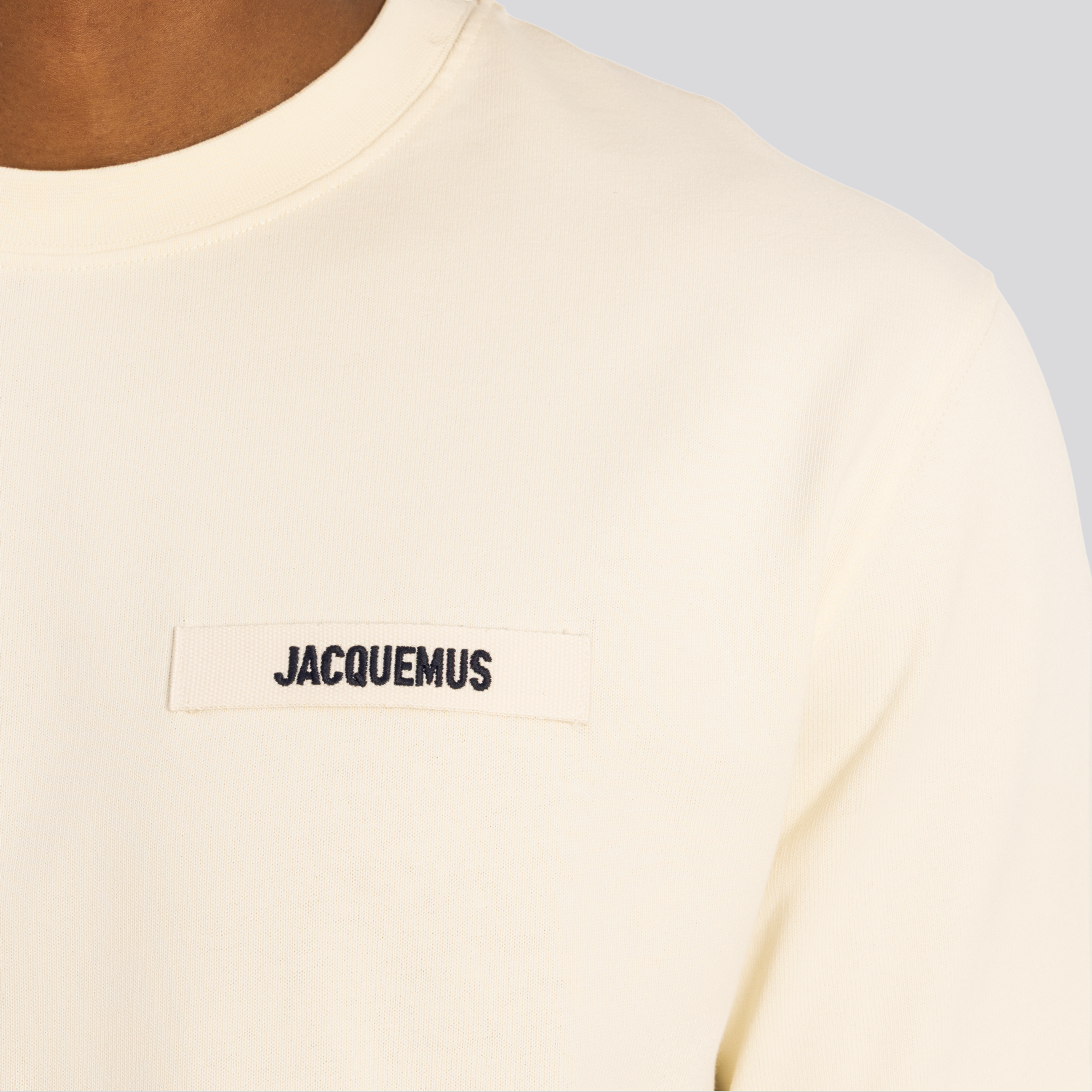 Camiseta Beige Jacquemus Le Tshirt Gros Grain