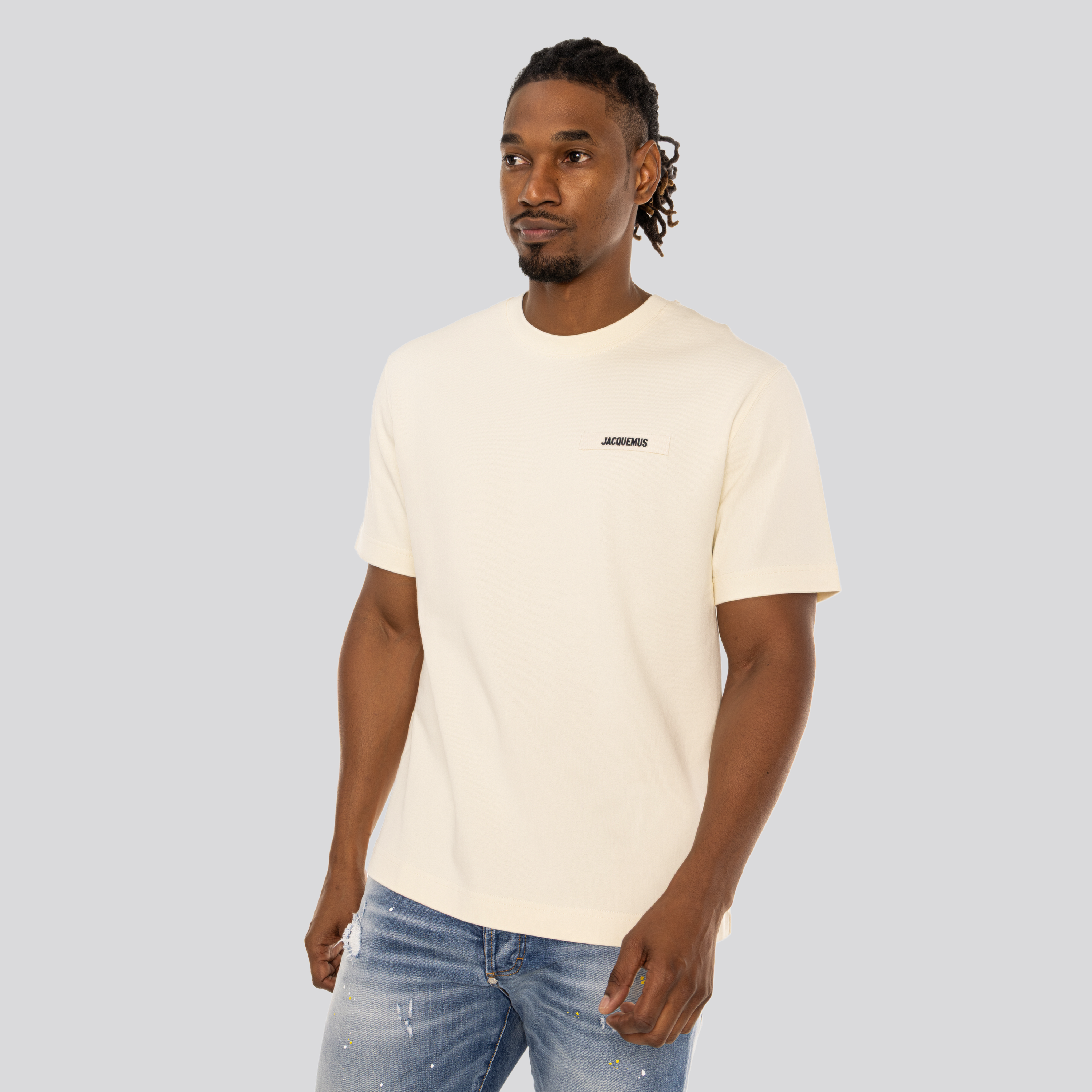 Camiseta Beige Jacquemus Le Tshirt Gros Grain