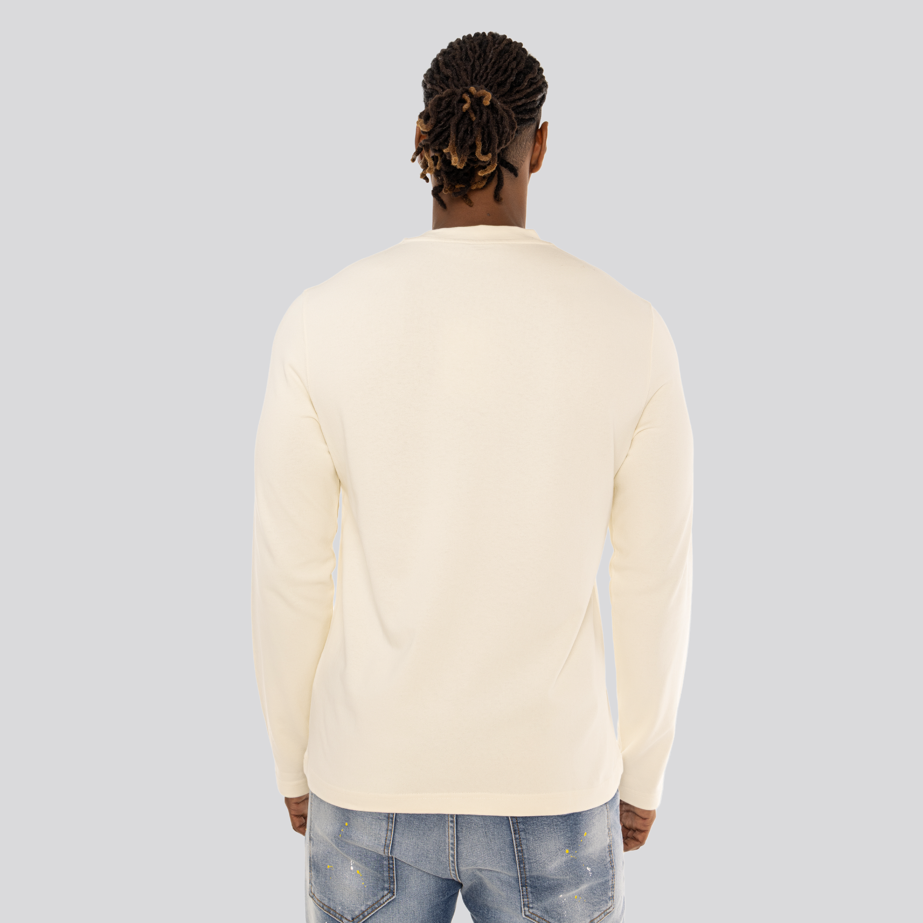 Camiseta Beige Jacquemus Le Tshirt Gros Grain Long Sleeves