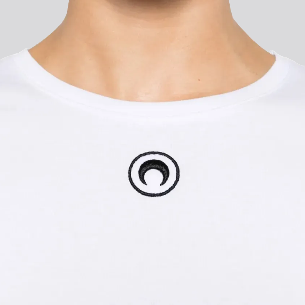 Camiseta Blanca Marine Serre Moon Logo Ribbed