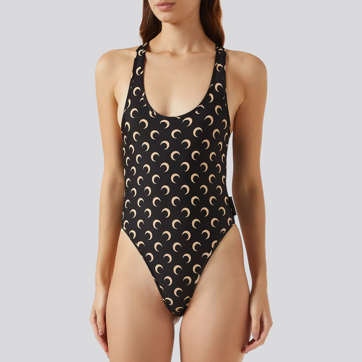 Body de Baño Negro Marine Serre Moon Printed
