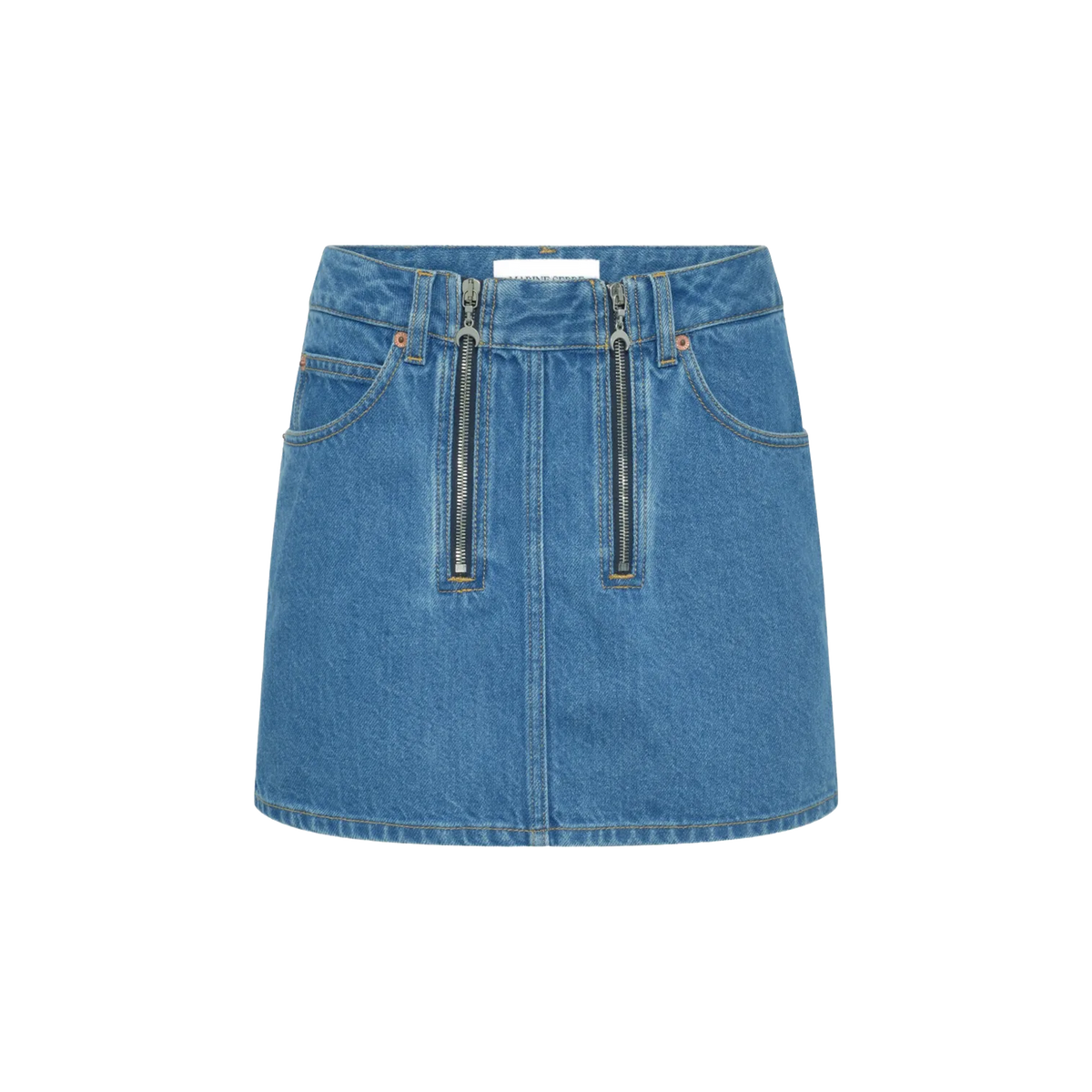 Falda Denim Marine Serre Zipped