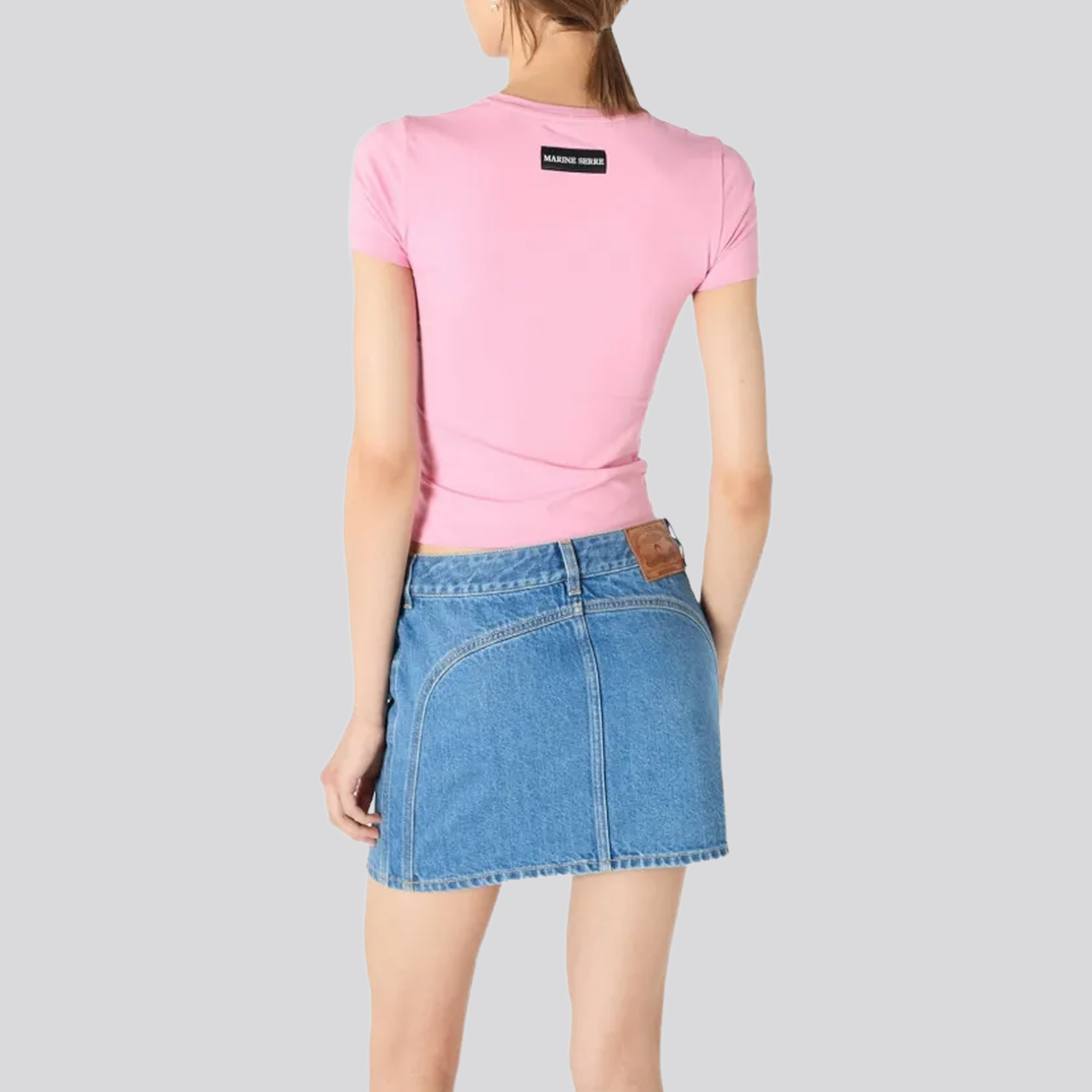 Falda Denim Marine Serre Zipped