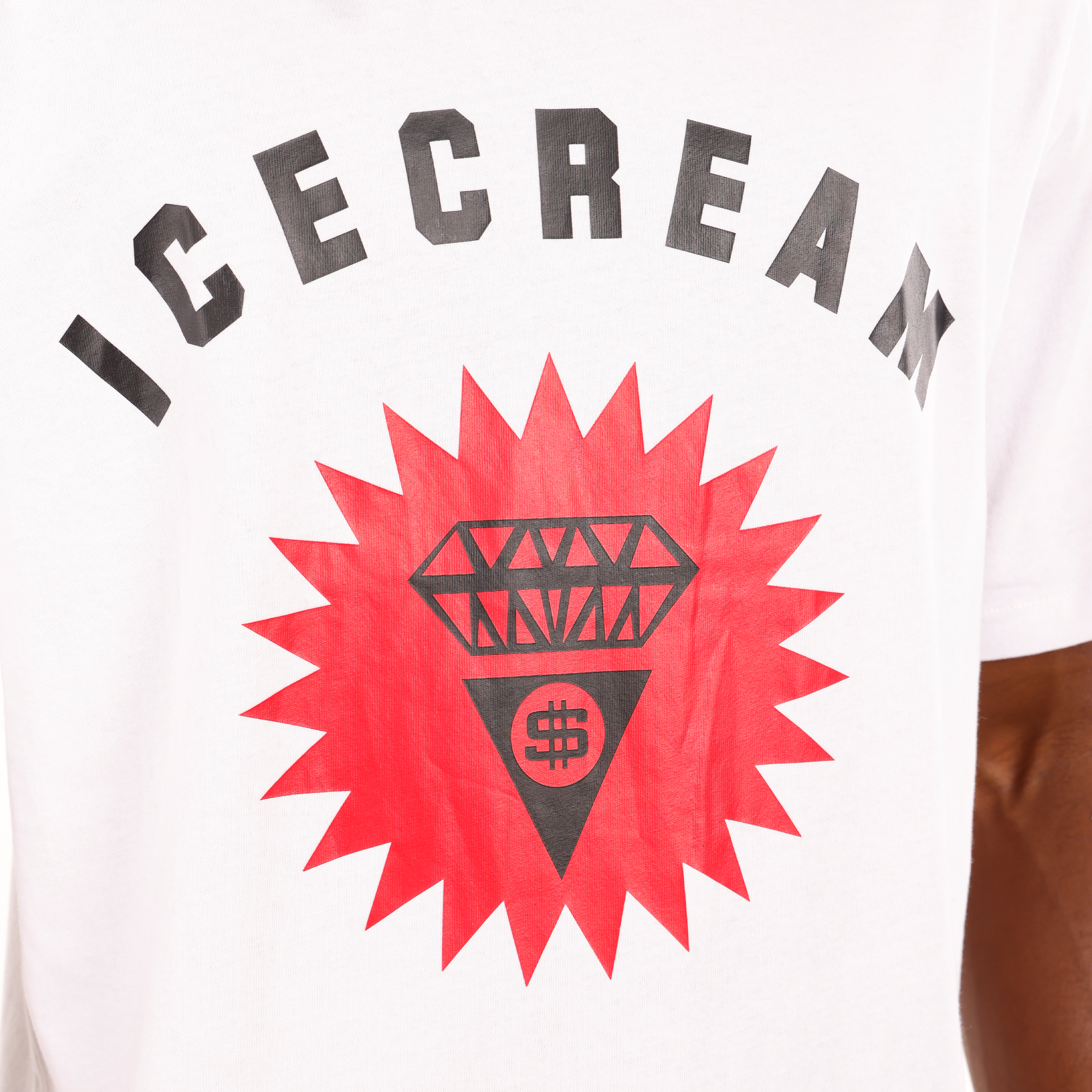 Camiseta Blanca Ice Cream Signet Logo