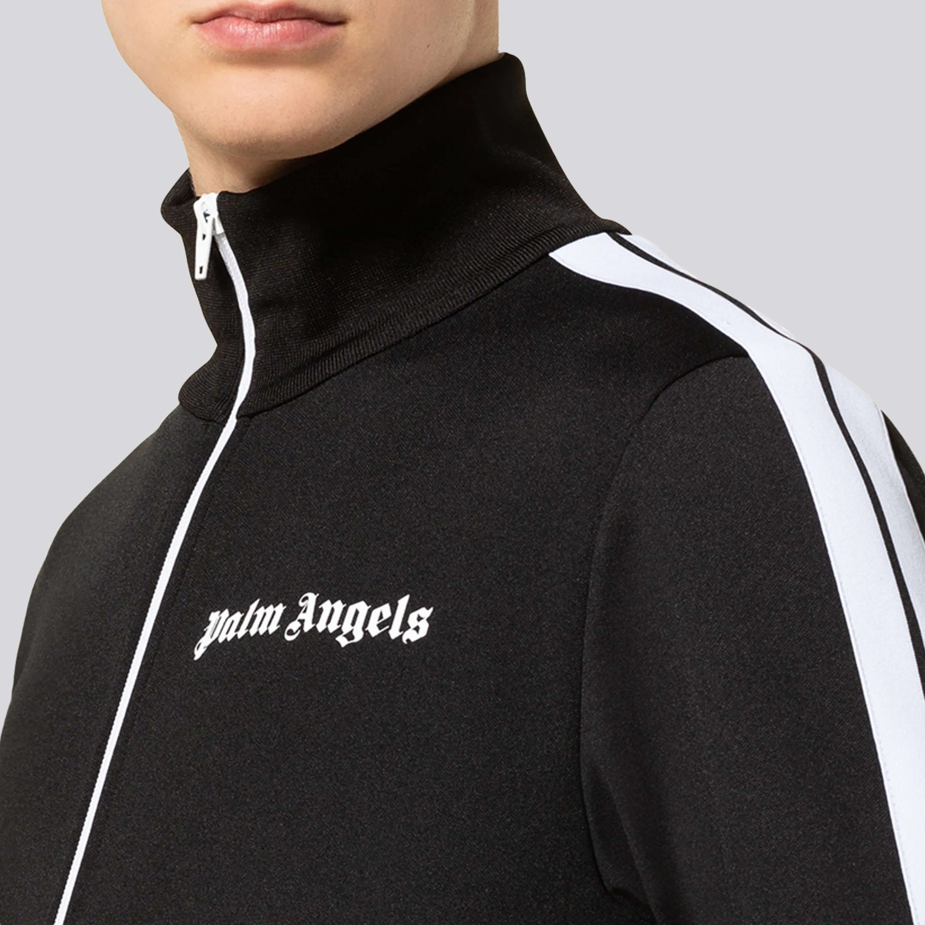 Chaqueta Negra Palm Angels Logo