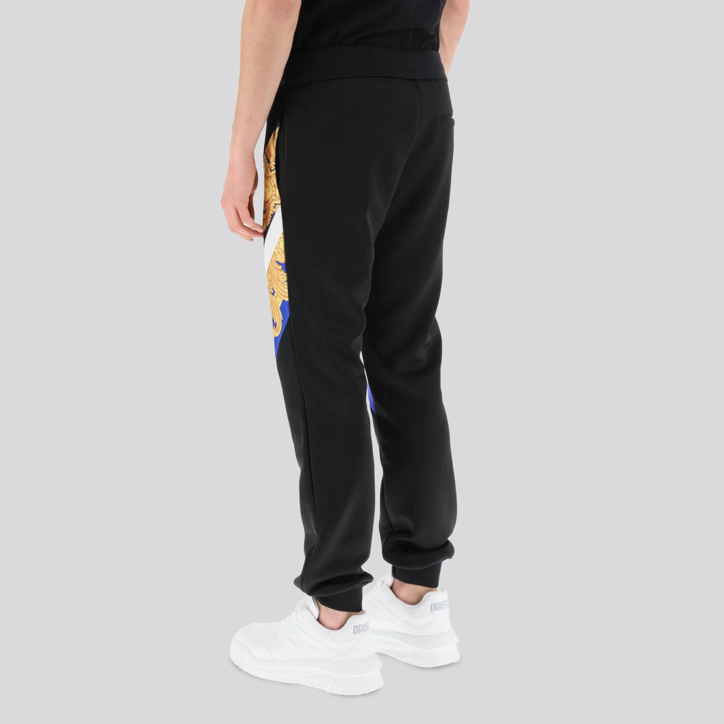 Sudadera Negra Versace Side Heritage Print