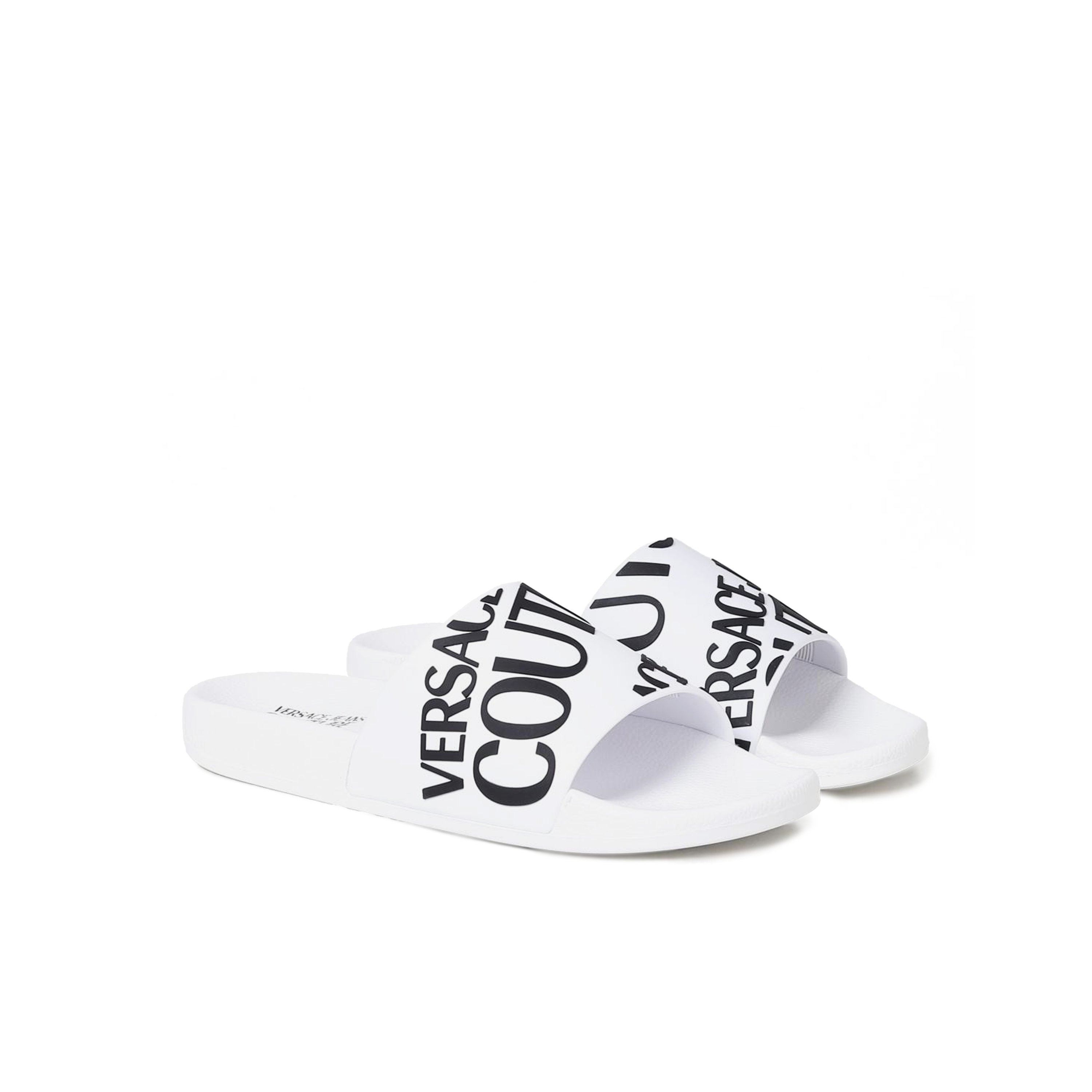 Sandalias Blancas Versace Jeans Couture Logo