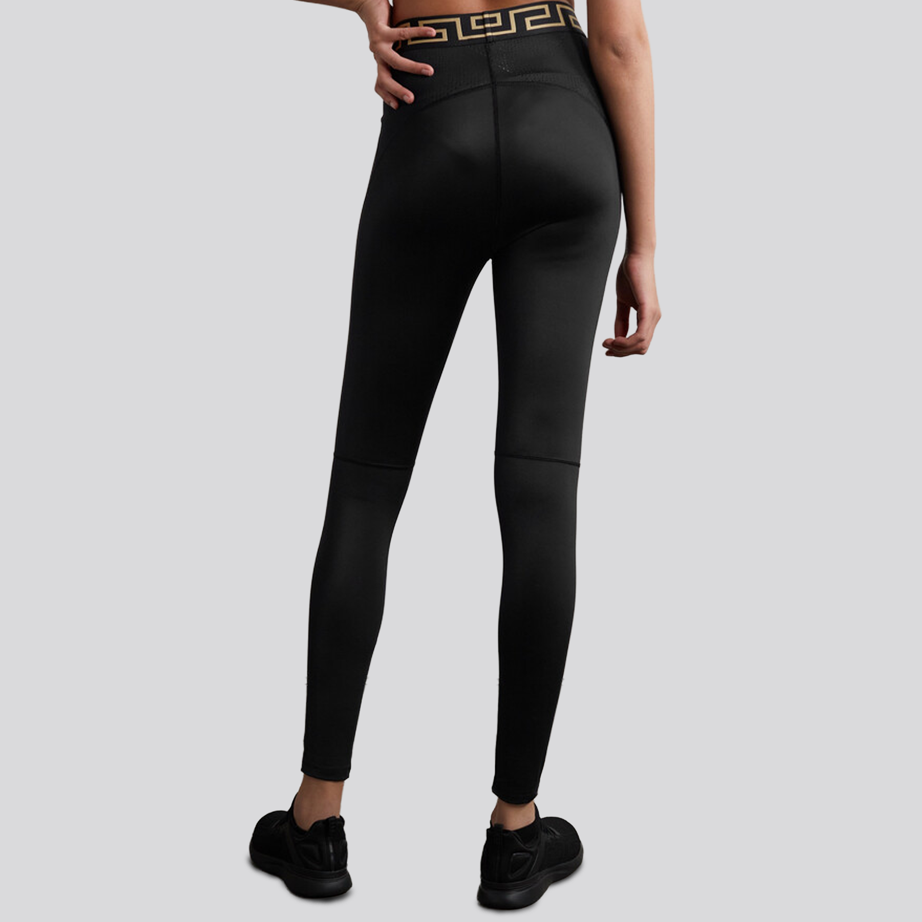 Leggins Negro Versace Greca