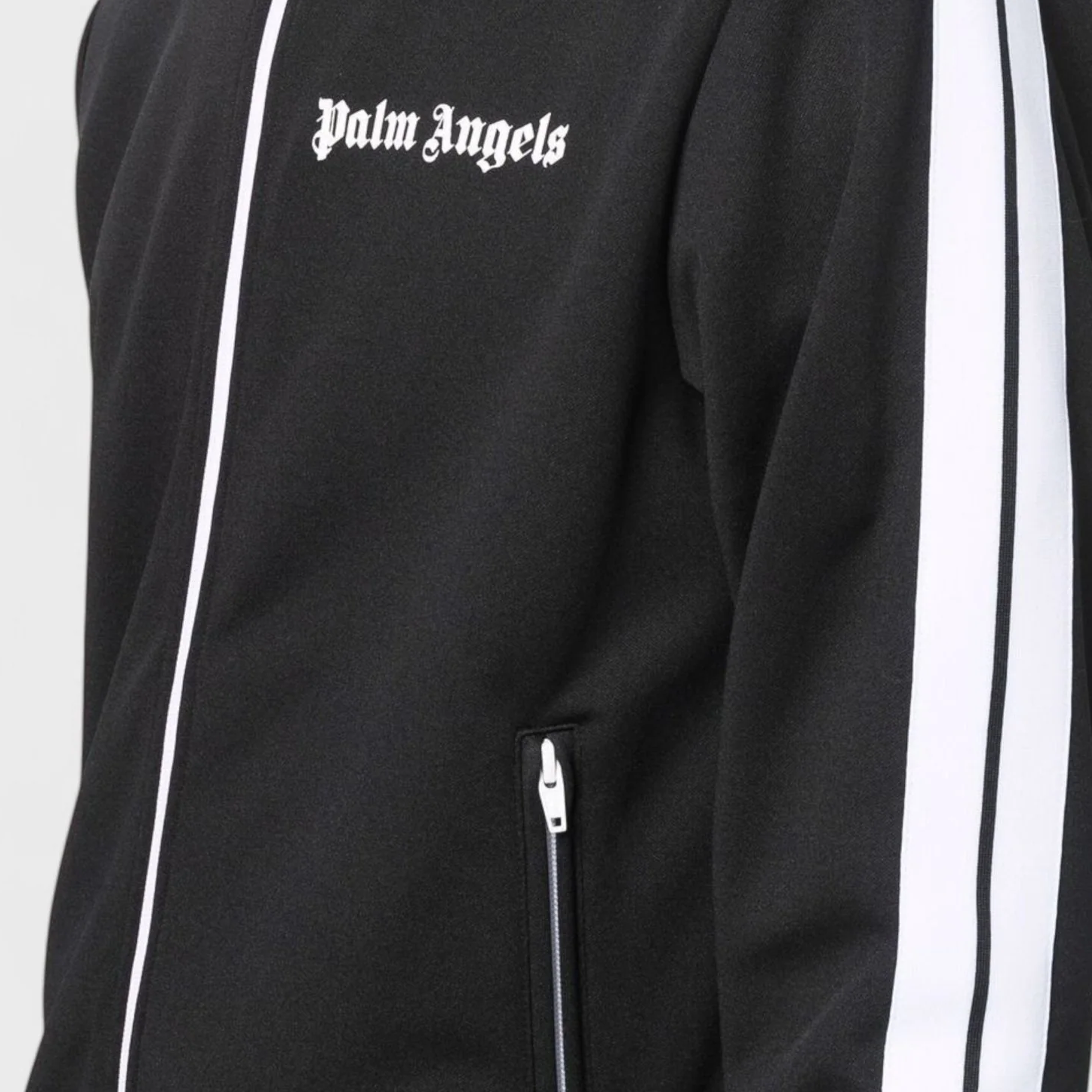 Chaqueta Negra Palm Angels Print Logo